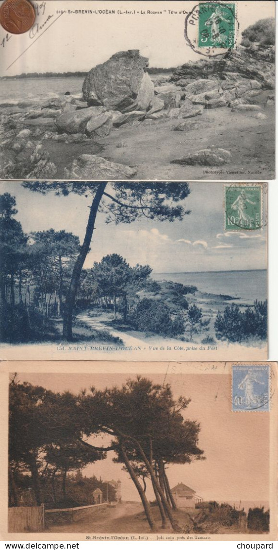 44 - Lot De 15 Cartes Postales De Anciennes De  SAINT BREVIN LES PINS Ou SAINT BREVIN L'OCEAN - Saint-Brevin-les-Pins