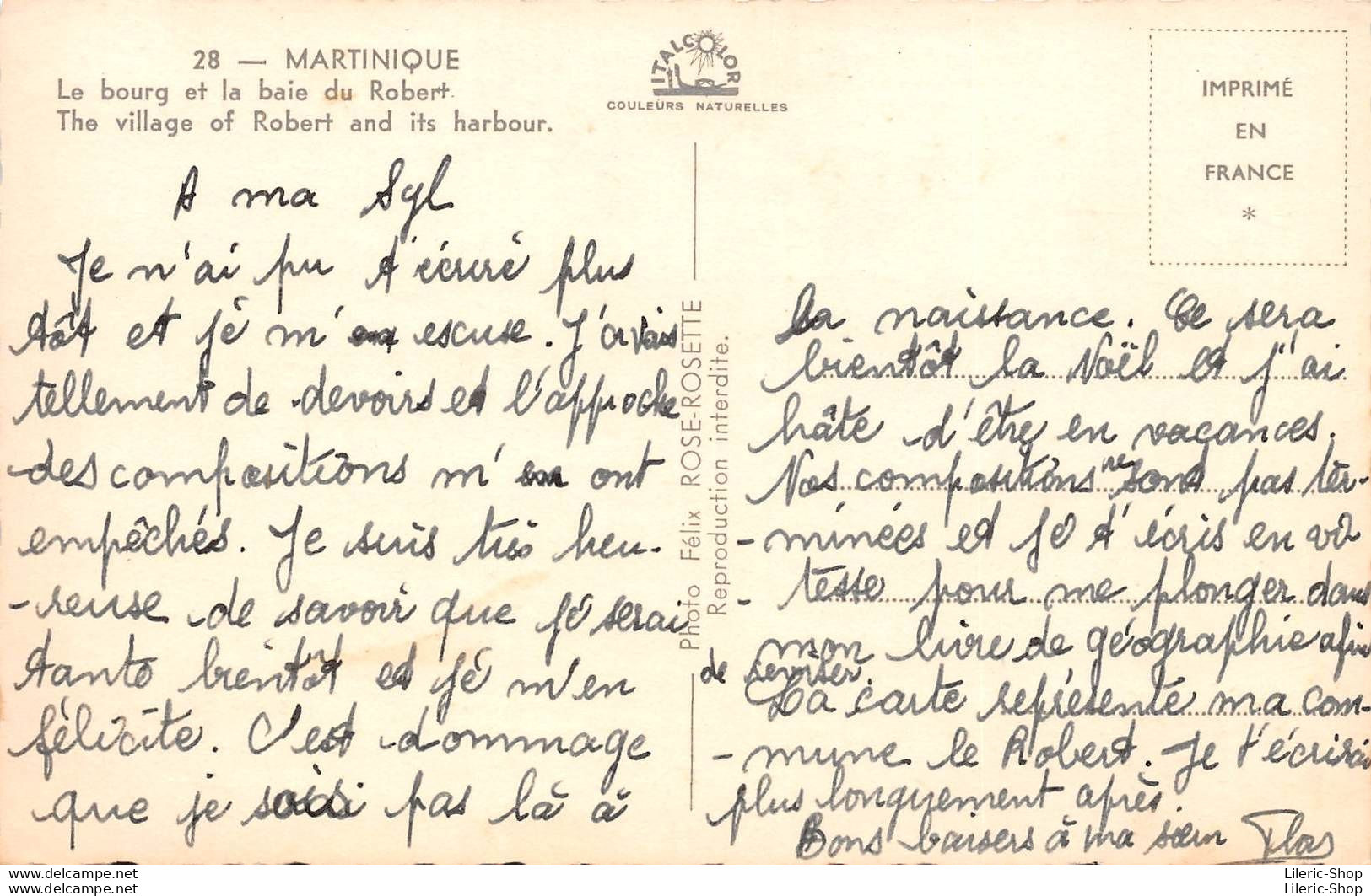 [97]  MARTINIQUE - Le Bourg Et La Baie Du Robert -  Cpsm ± 1960 - Other & Unclassified