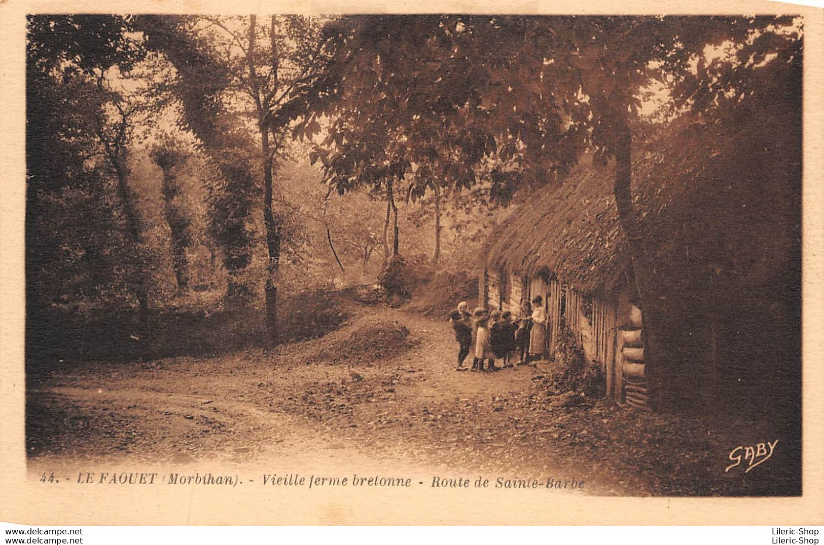 [56] LE FAOUET - Route De Ste Barbe - Vieille Ferme Bretonne - Cpa - Le Faouet