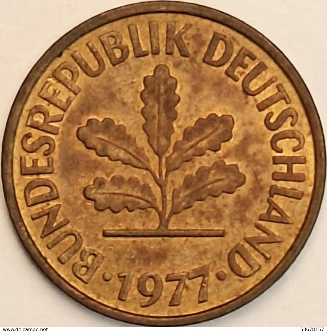 Germany Federal Republic - 5 Pfennig 1977 D, KM# 107 (#4583) - 5 Pfennig