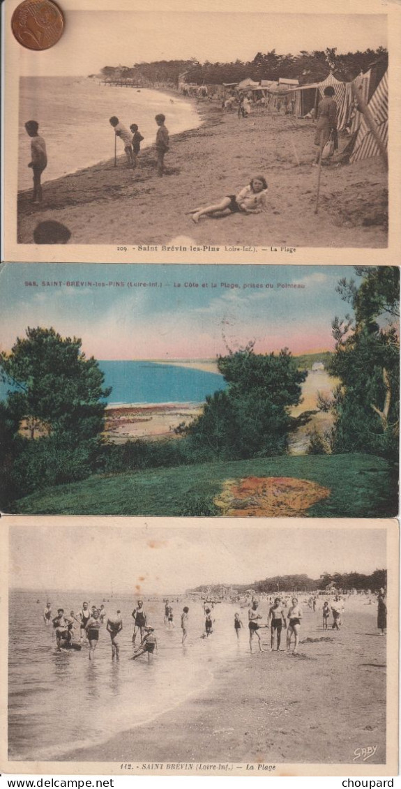 44 - Lot De 12 Cartes Postales De Anciennes De  SAINT BREVIN LES PINS Ou SAINT BREVIN L'OCEAN - Saint-Brevin-les-Pins