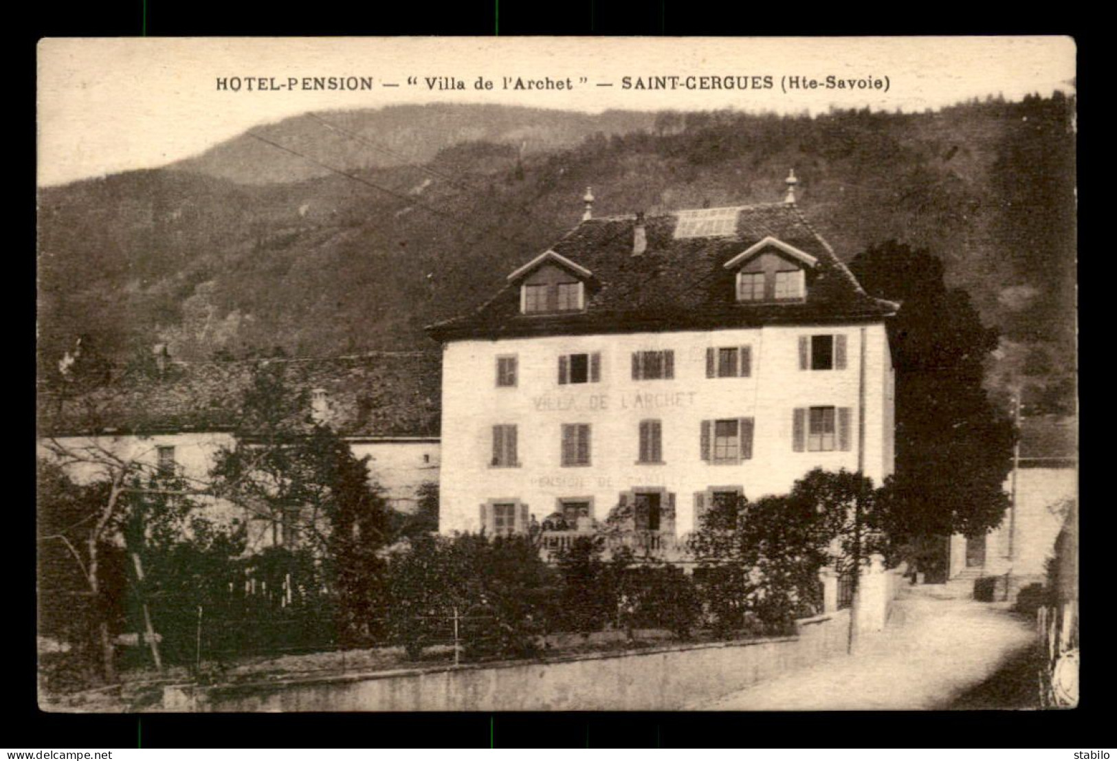 74 - ST-CERGUES - HOTEL-PENSION VILLA DE L'ARCHET - Saint-Cergues