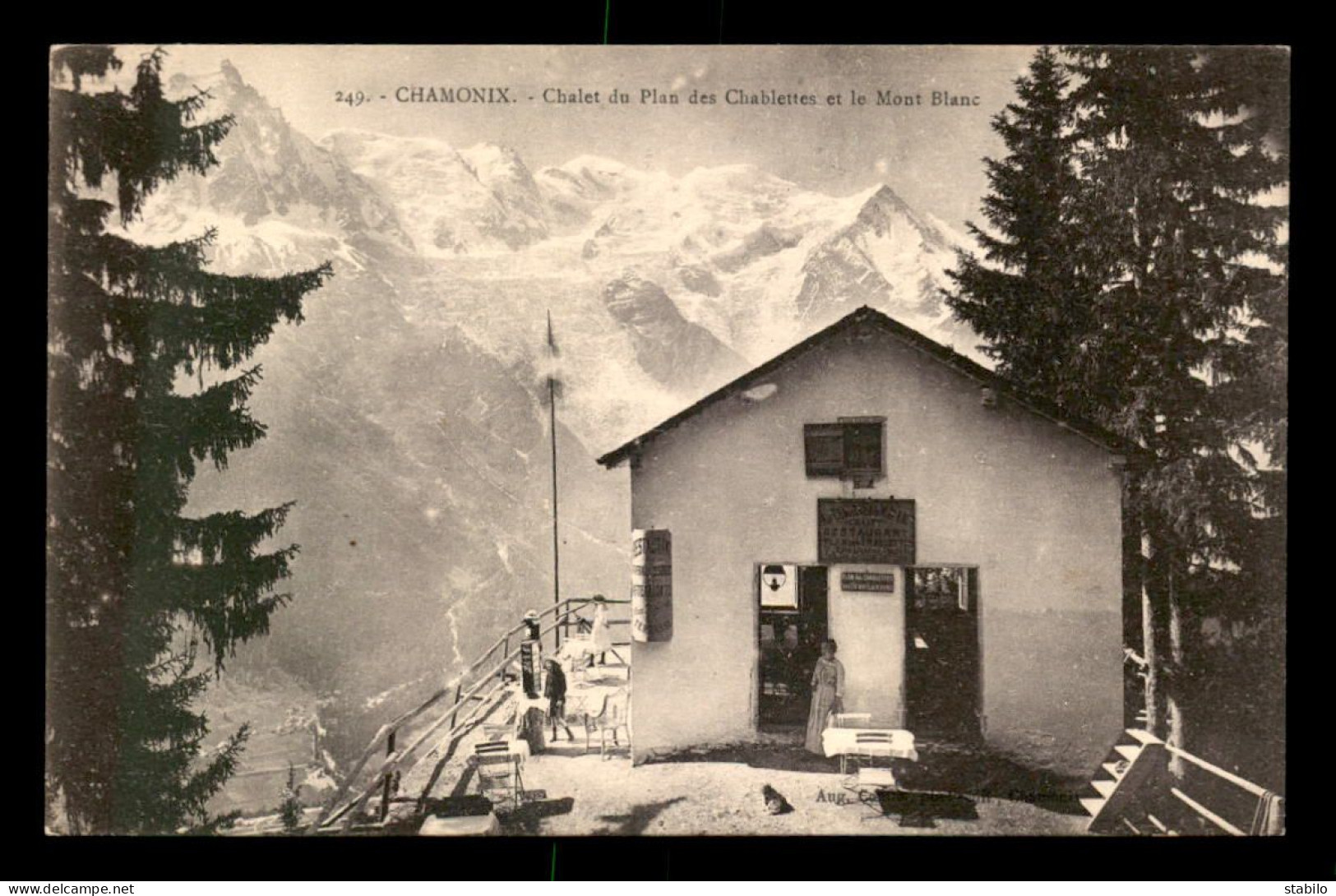74 - CHAMONIX - CHALET DU PLAN DES CHABLETTES ET LE MONT-BLANC - Chamonix-Mont-Blanc