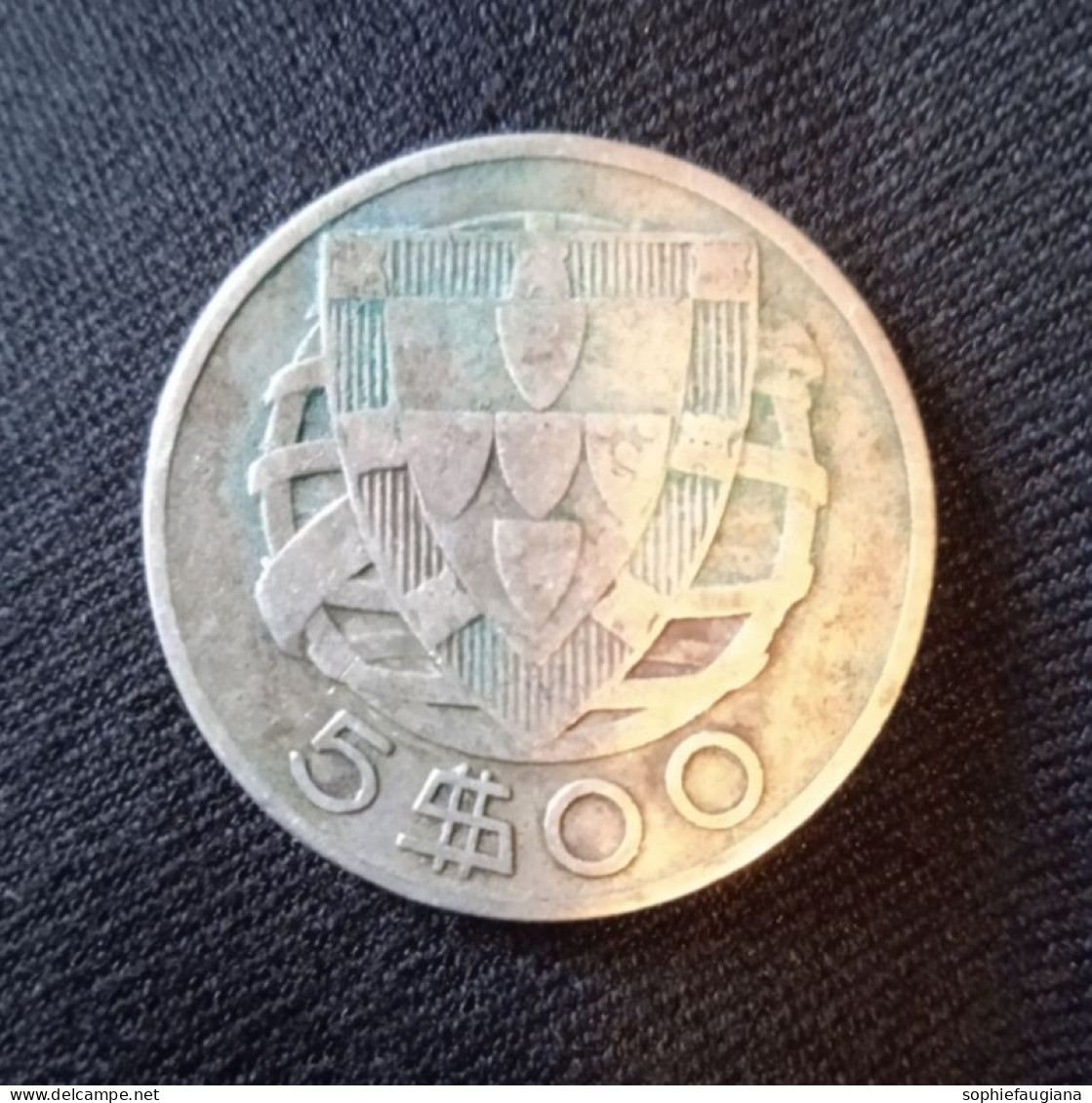 Monnaie PORTUGAL; Pièce 5 ESCUDOS 1933 - Portugal