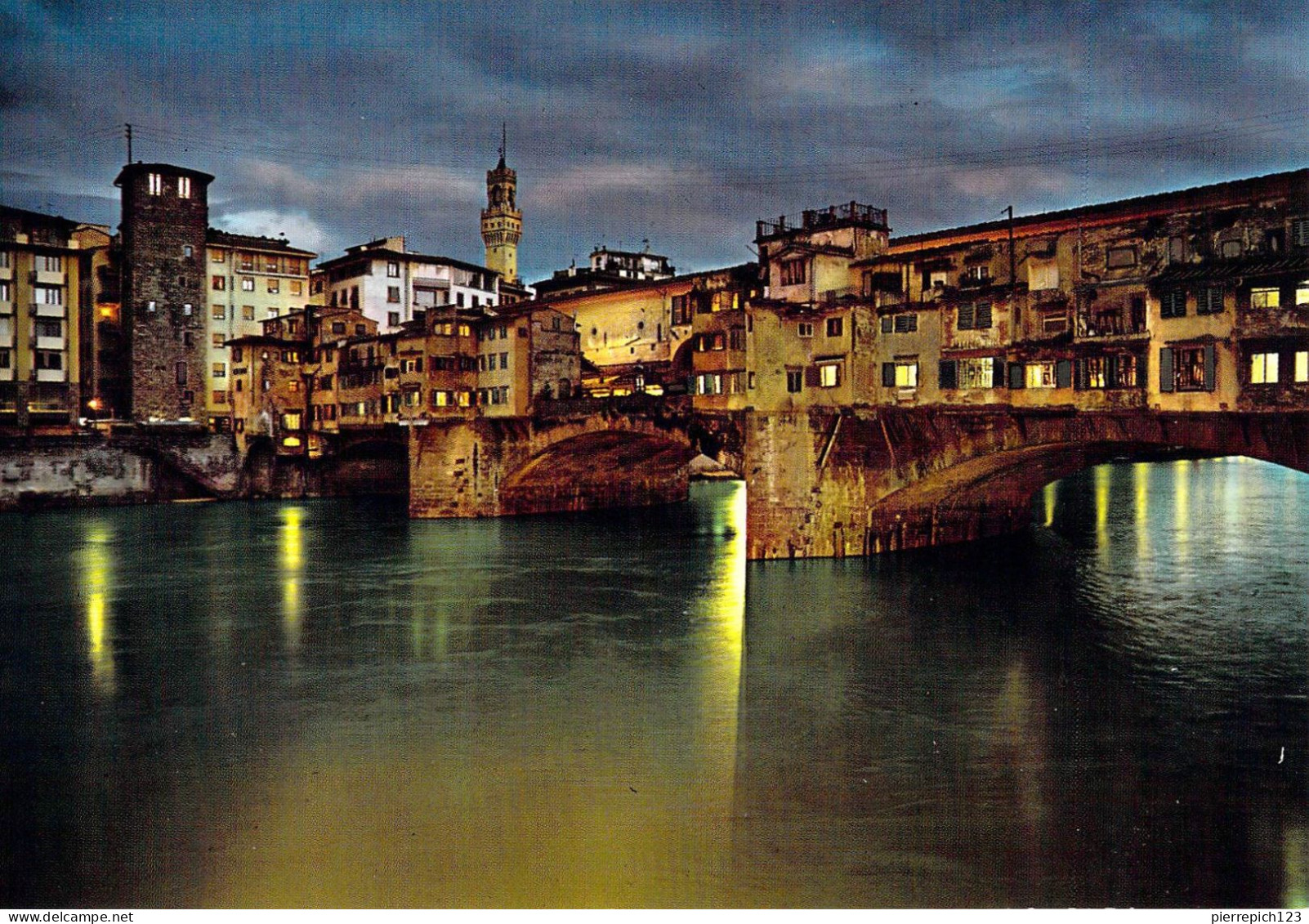 Florence (Firenze) - Pont Vieux - La Nuit - Firenze