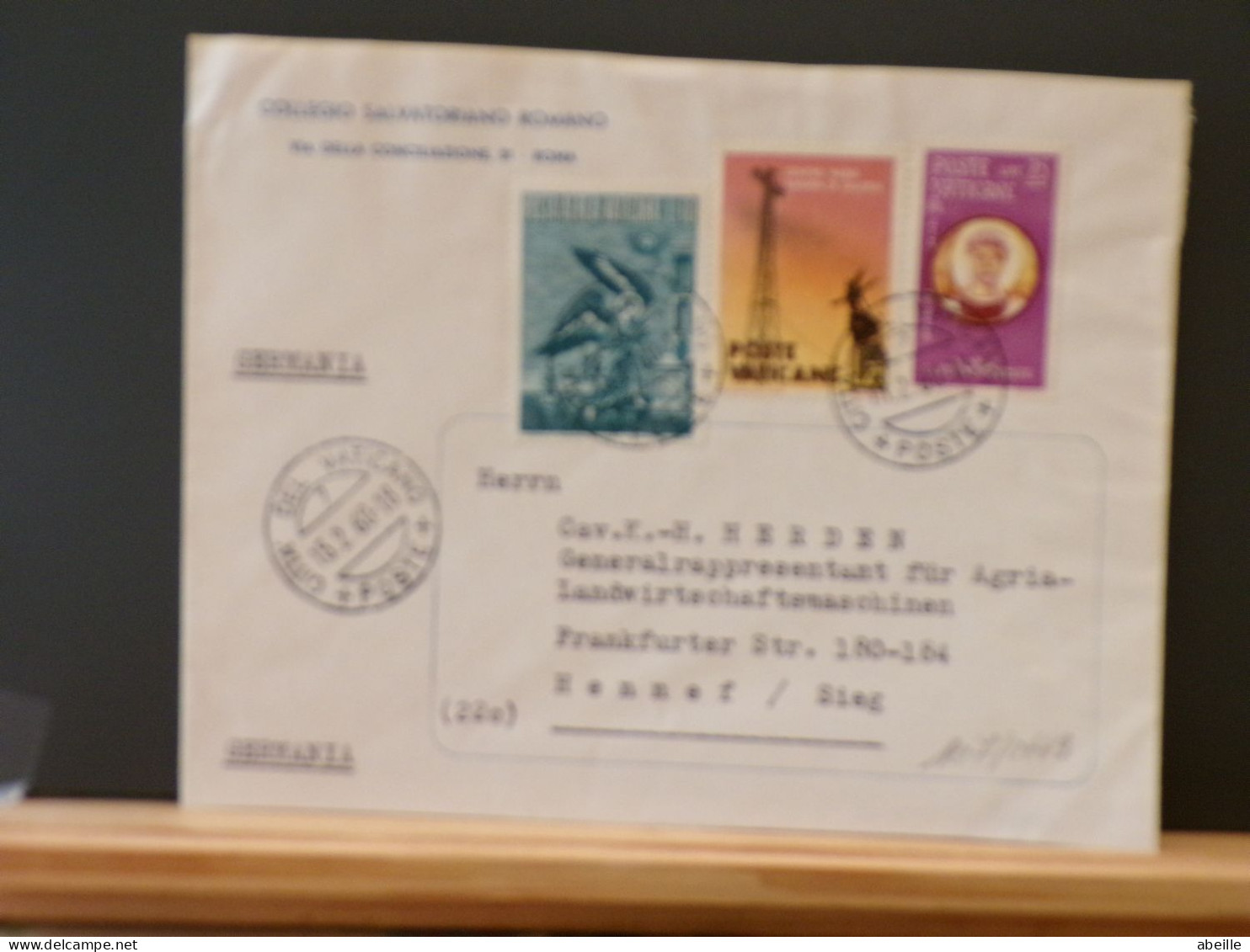 107/066B LETTRE  VAT. 1960NPOUR ALLEMAGNE - Lettres & Documents
