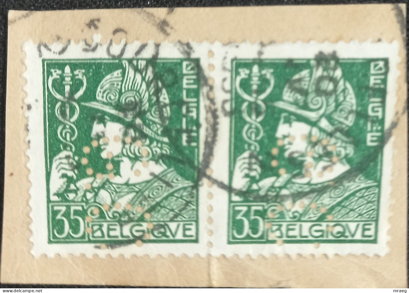 BELGIUM 1932 2*35c New Daily Stamps Perforated - Gebruikt