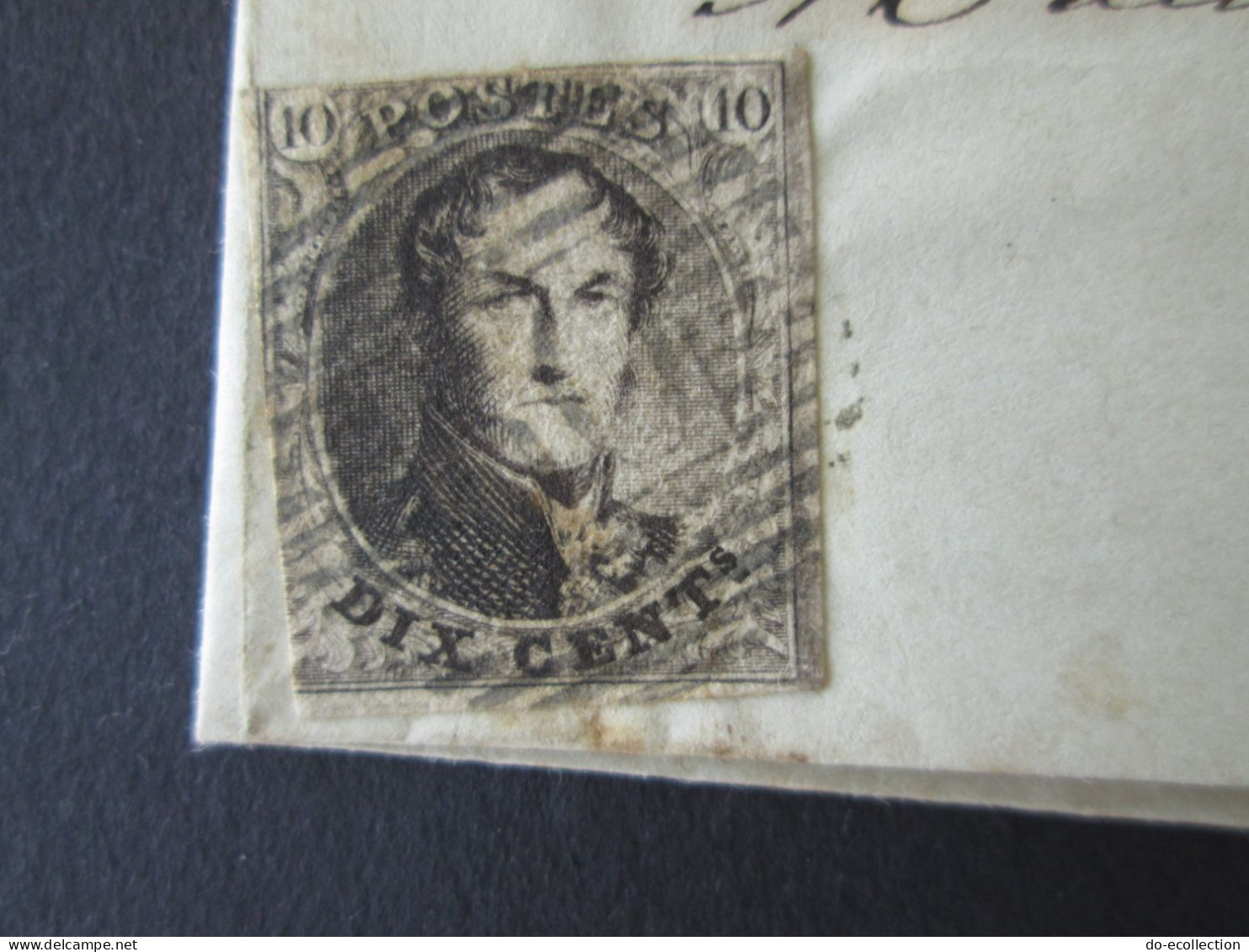 BELGIQUE Lettre 1855 HERVE Vers THIMISTER Timbre Leopold I 10c Belgie Belgium Timbre Stamp - 1851-1857 Medaillons (6/8)