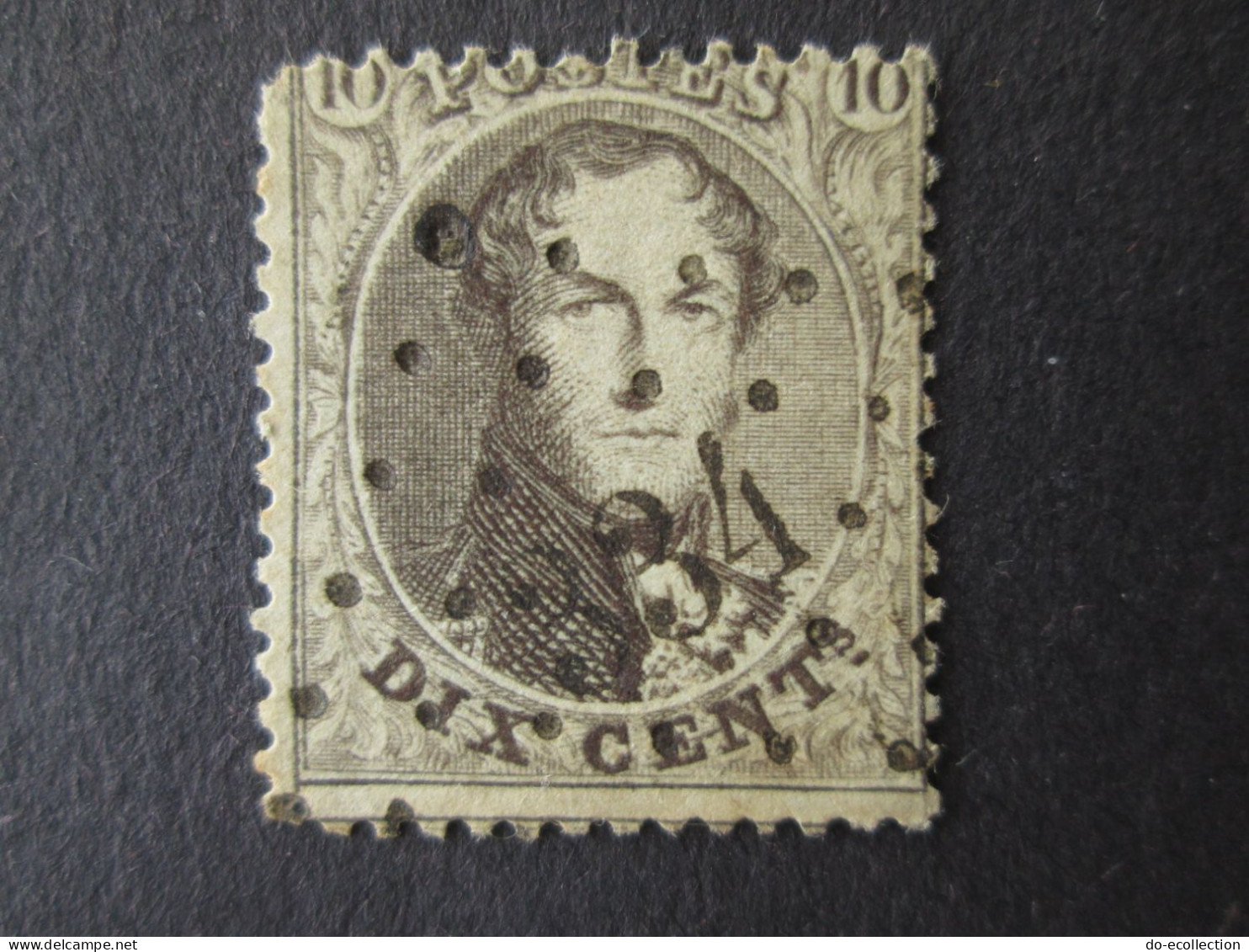 BELGIQUE 1863 Lot De 5 Timbres 10c 20c 40c Perf 14 1/2 Leopold I Dont Obl 60/334/374 Belgie Belgium Timbre Stamps - 1863-1864 Medaillons (13/16)