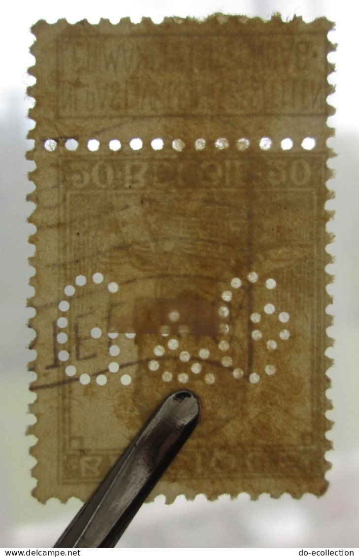 BELGIQUE lot de 5 timbres perforés dont JDF, G&Co, FFR, JMF Belgie Belgium timbre perforé perfin stamps