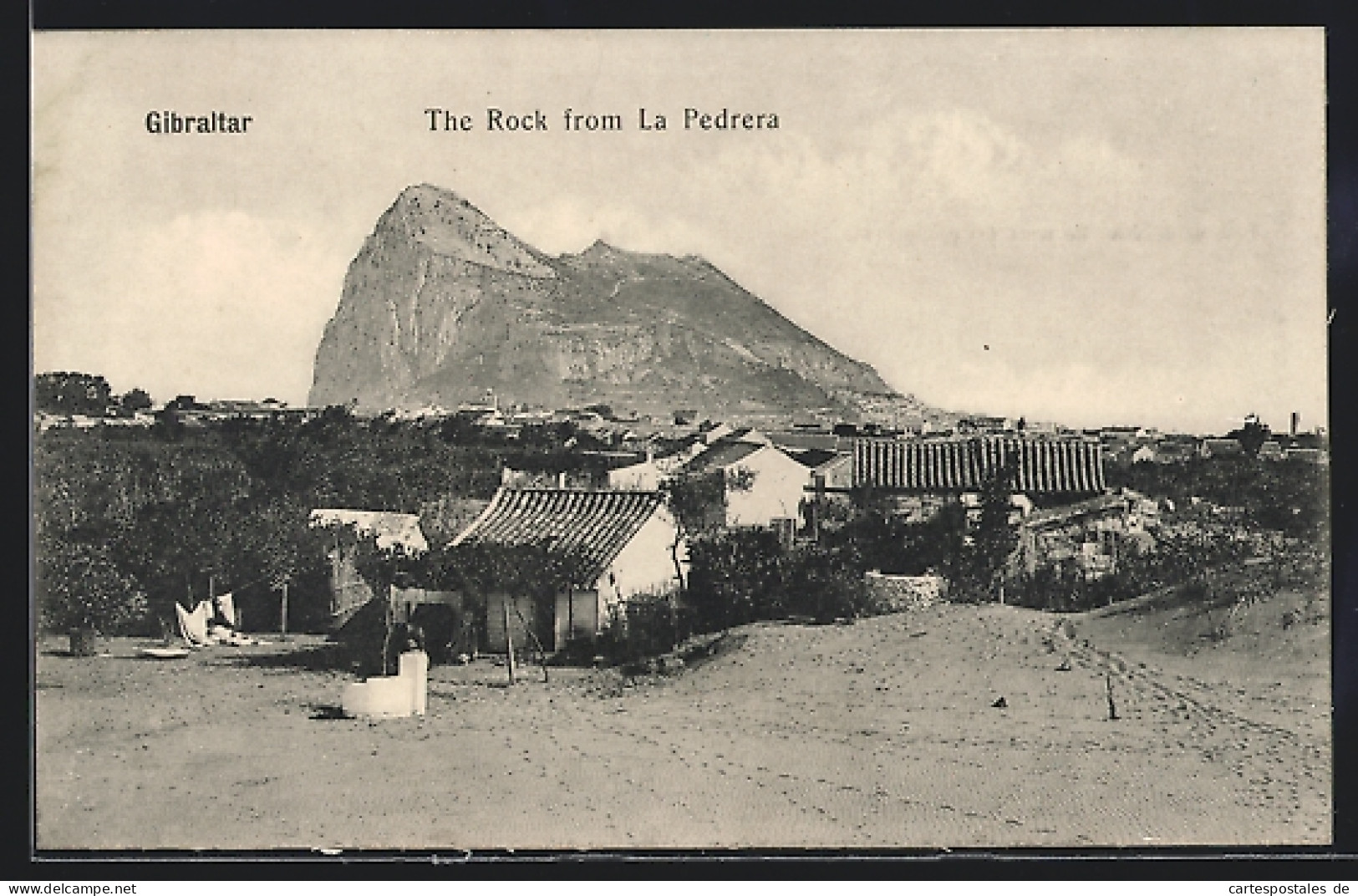 Postal Gibraltar, The Rock From La Pedrera  - Gibraltar