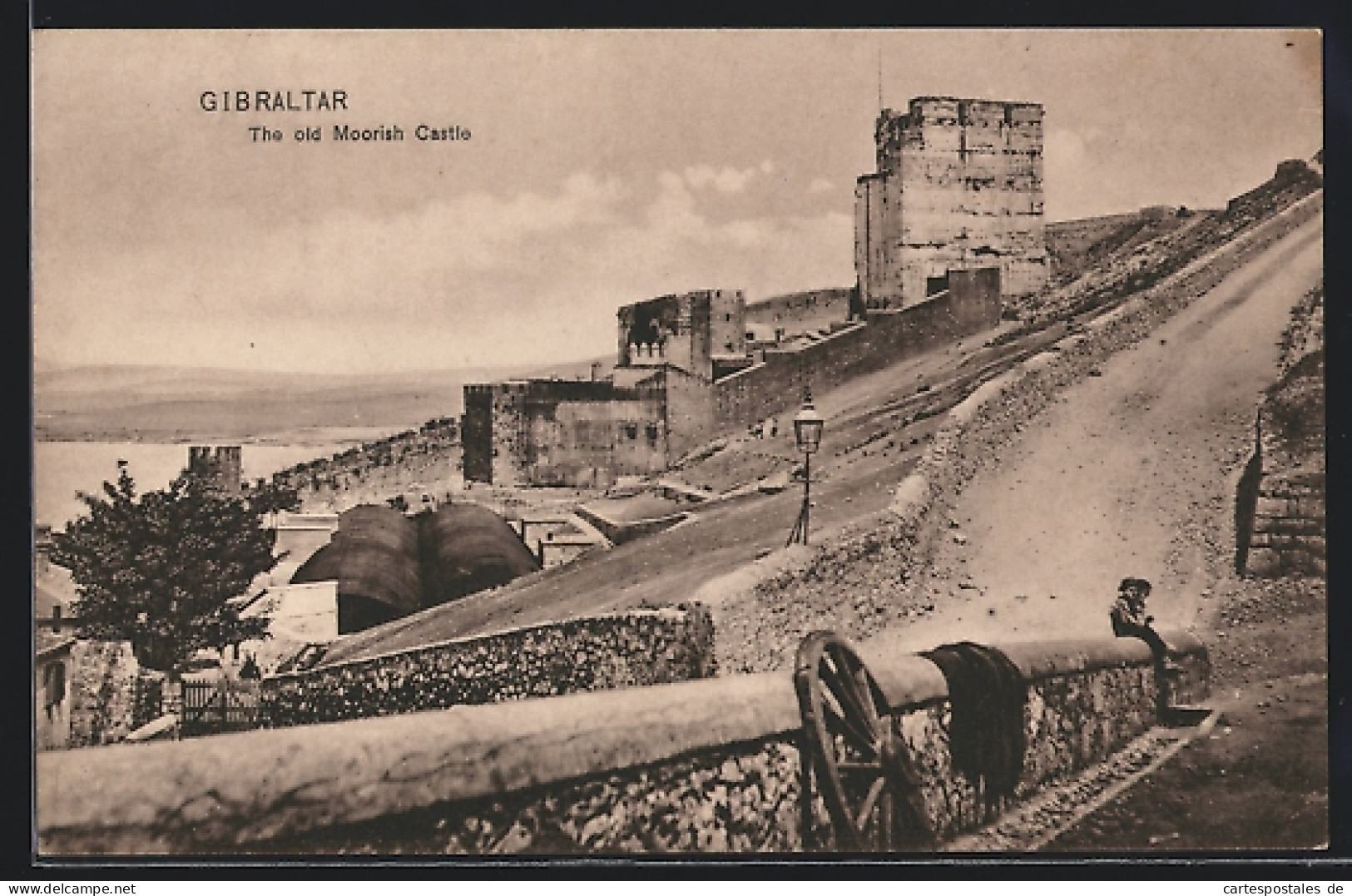 Postal Gibraltar, The Old Moorish Castle  - Gibraltar