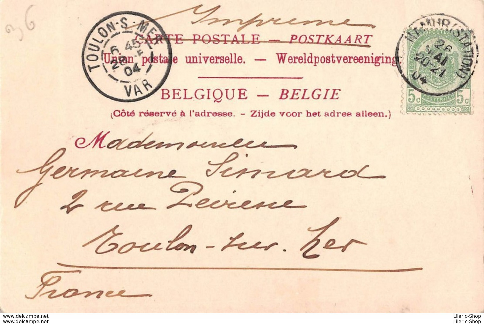 Belgique >Namur - La Molignée CPA  1904 ( ͡♥ ͜ʖ ͡♥) ♥ - Andere & Zonder Classificatie