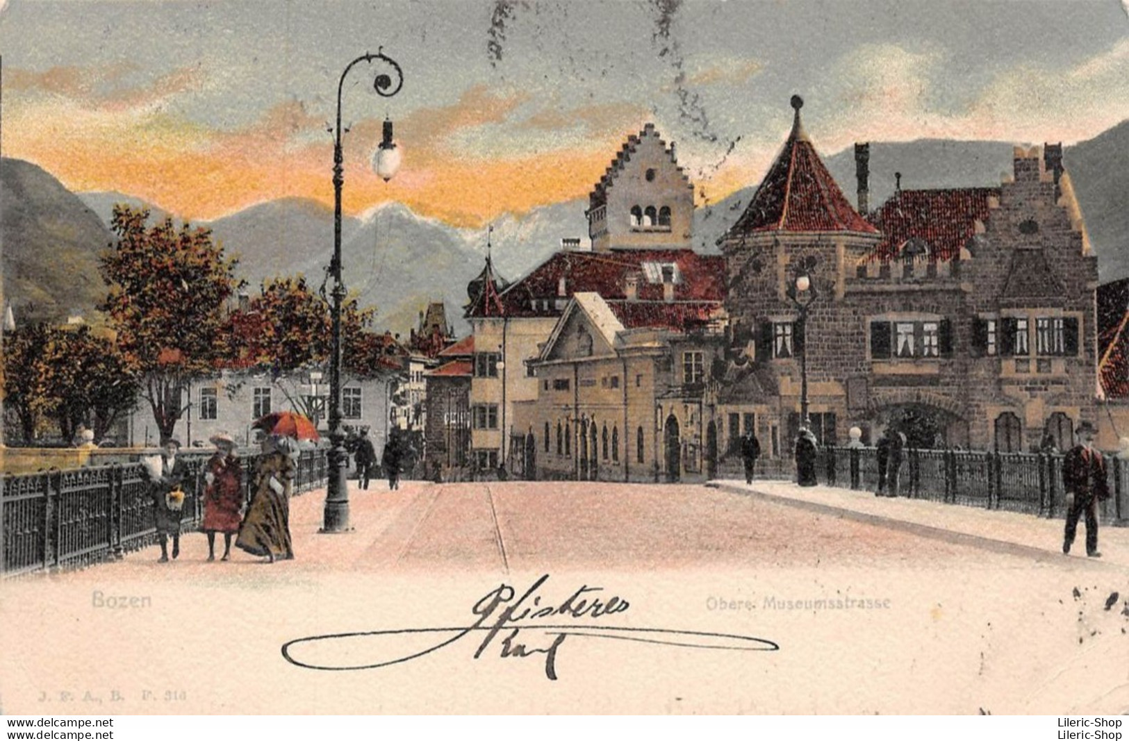 Italie  Trentino-Alto Adige  - BOZEN // BOLZANO - Obere Museumstraße - Cartolina 1904 ( ͡◕ ͜ʖ ͡◕) ♦ - Bolzano (Bozen)