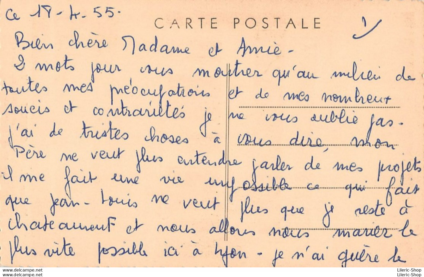 [42] COMMERCE DE VINS  Maison J. M. GUITTAT Vins CHATEAUNEUF Et CHARLIEU  Entrepôt De CHARLIEU Cpsm 1955 ( ͡◕ ͜ʖ ͡◕) ♦ - Charlieu