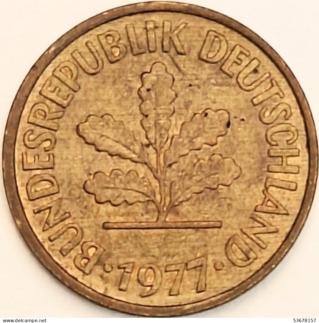 Germany Federal Republic - 5 Pfennig 1977 G, KM# 107 (#4584) - 5 Pfennig