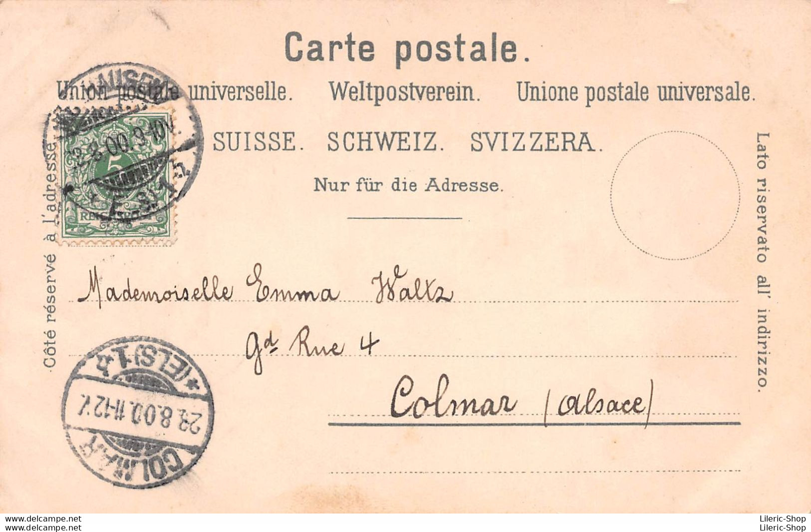 SOUVENIR DE LA SUISSE - Editions Cartes Postales KUNZLI - ZURICH - 1900  ( ͡♥ ͜ʖ ͡♥) ♥ - Zürich