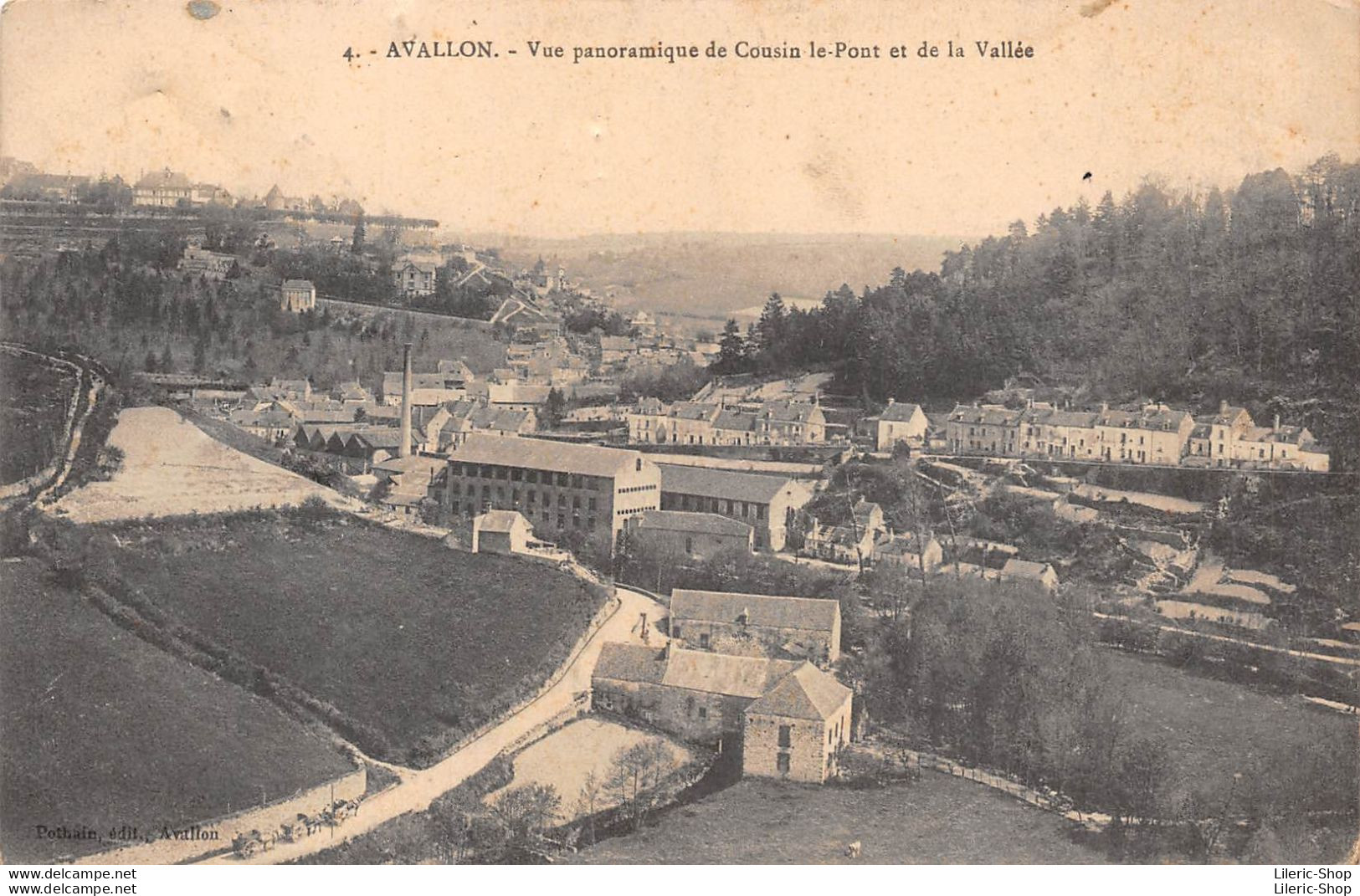 [89]  Avallon -- Vue Panoramique De Cousin-le-Pont Et De La Vallée Cpa 1914( ͡◕ . ͡◕) ♣ - Avallon