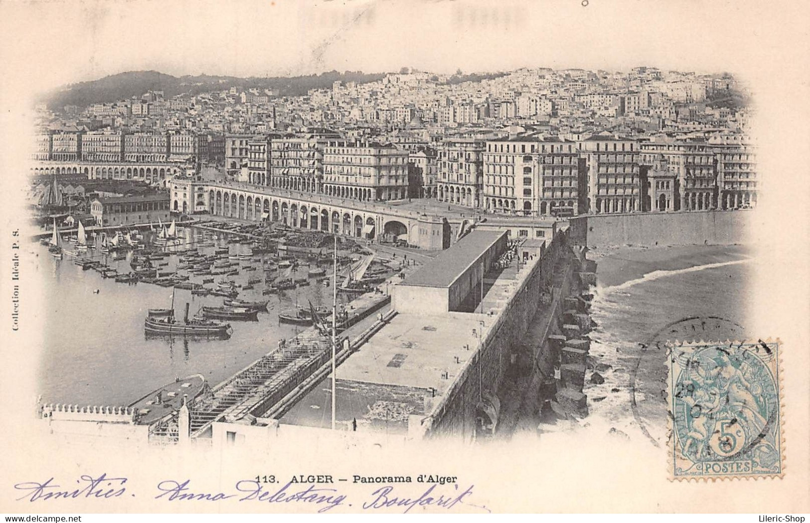 ALGERIE > ALGER - Panorama D'Alger Cpa 1904 Dos Simple EDIT IDEAL P.S  ( ͡• ͜ʖ ͡•) - Alger