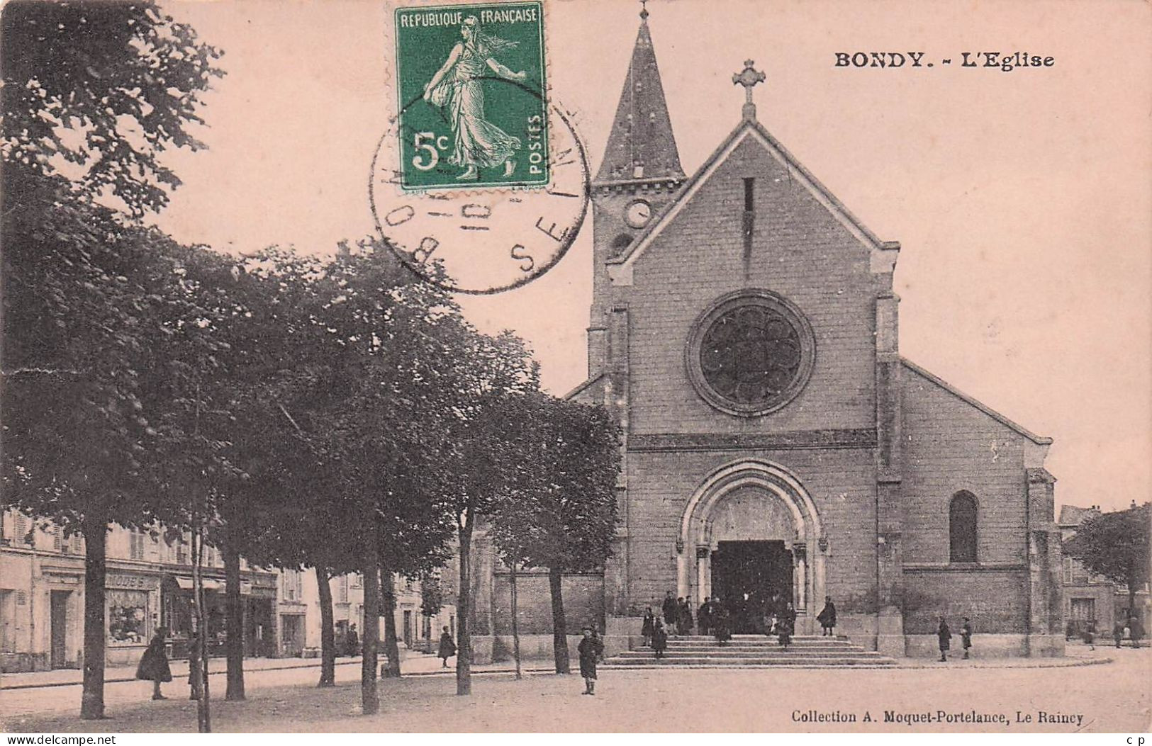 Bondy - L'Eglise -    CPA °J - Bondy