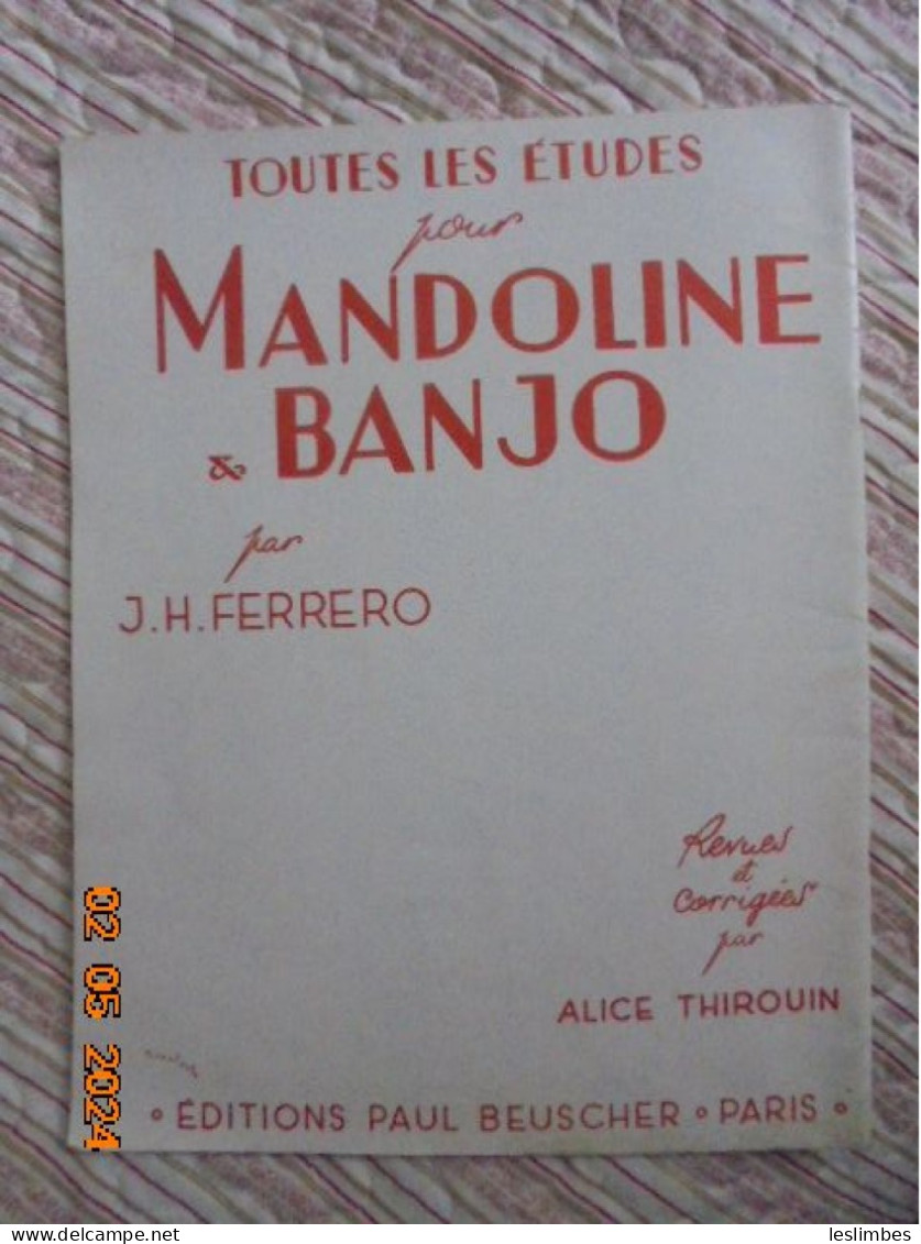 Méthode De Mandoline Et Banjoline - Edgar Bara - Editions Paul Beushcer - Partitions Musicales Anciennes