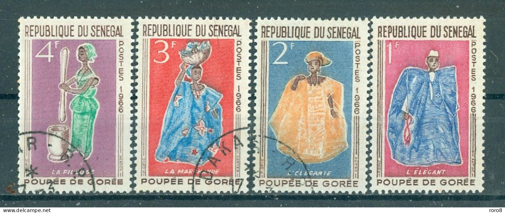 REPUBLIQUE DU SENEGAL - N° 266 à 269 Oblitéré - Poupées De Gorée. - Senegal (1960-...)