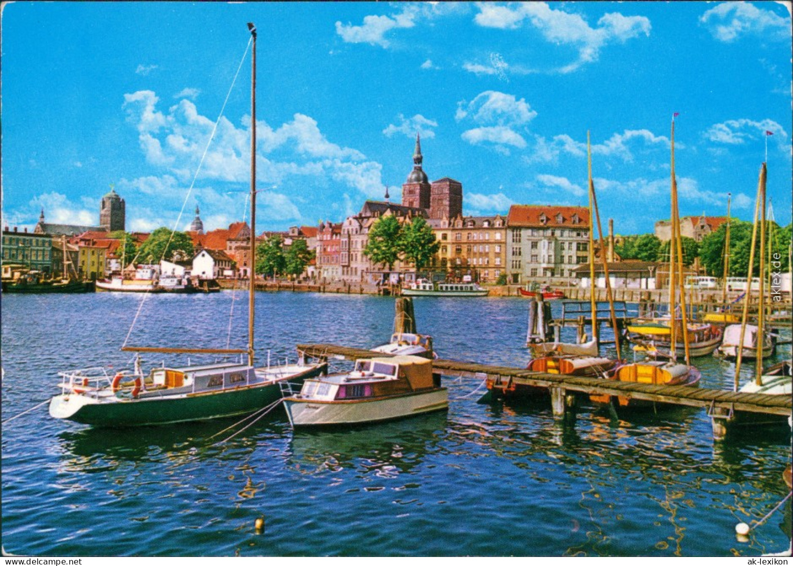 Stralsund Hafen Ansichtskarte   1986 - Stralsund