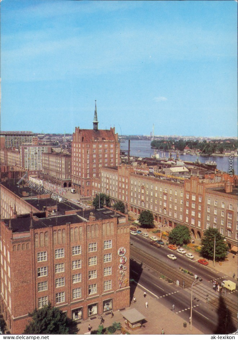 Rostock Lange Straße Ansichtskarte 1985 - Rostock