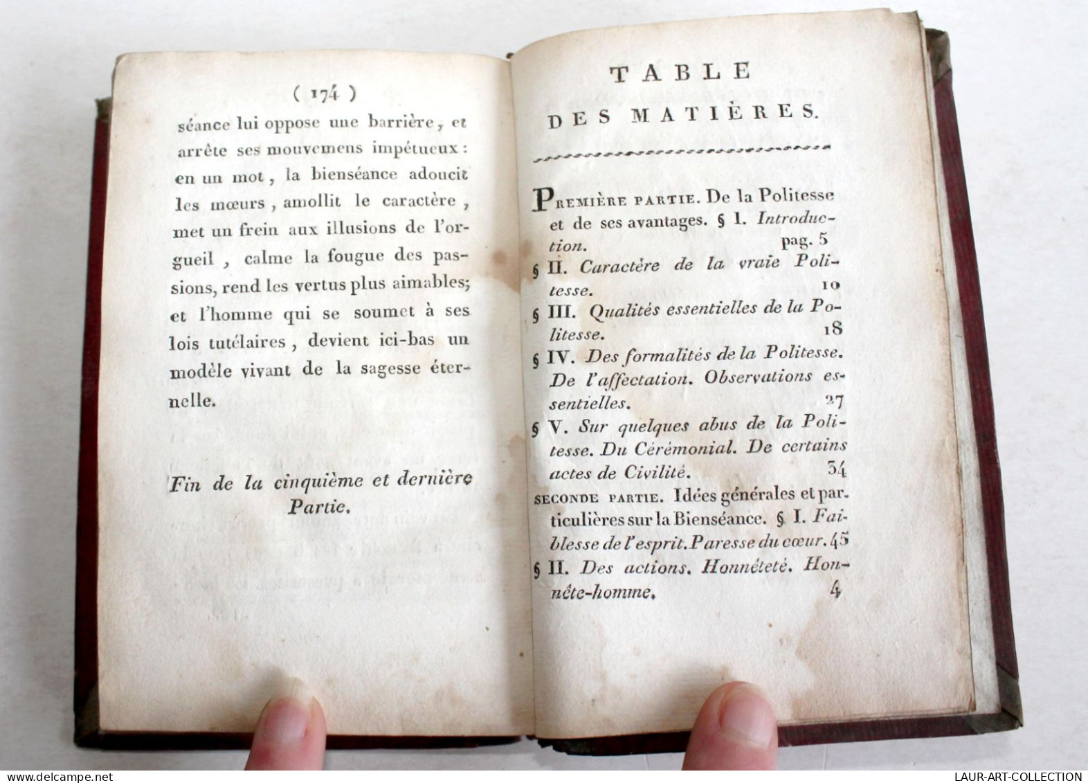 MANUEL DE LA BONNE COMPAGNIE OU AMI DE LA POLITESSE DES EGARDS 1803 Ed. ORIGINAL ANCIEN LIVRE XIXe (2603.67) - 1801-1900