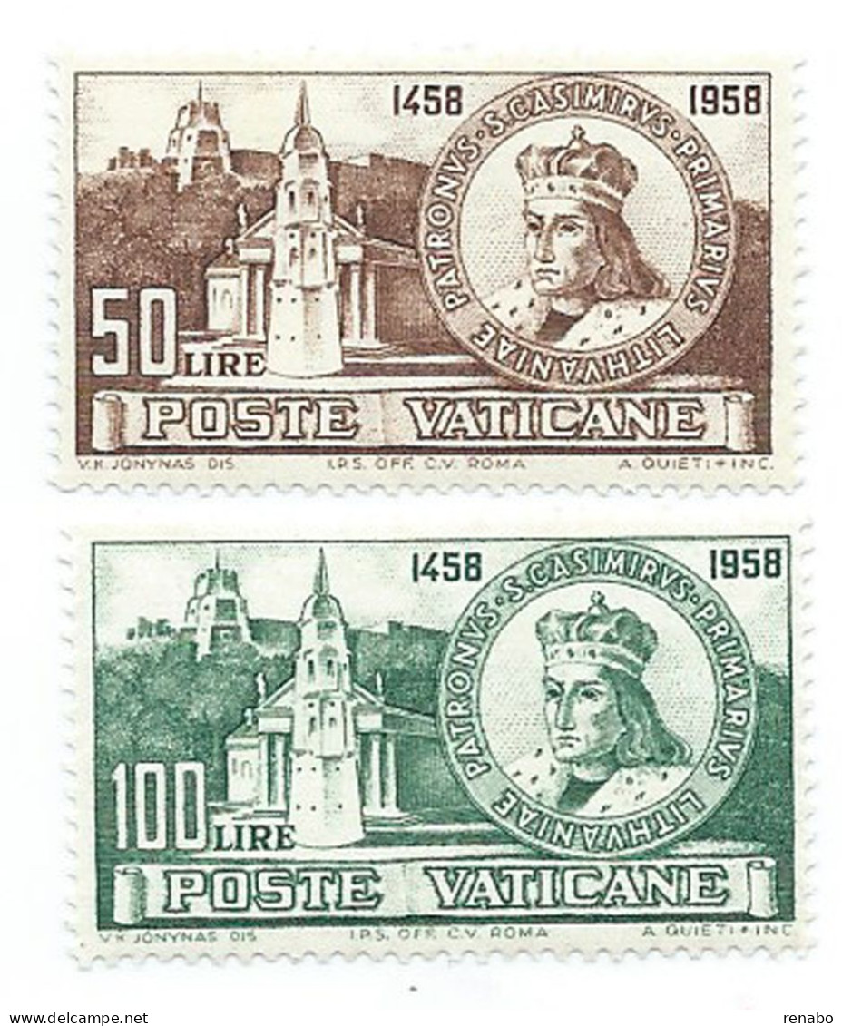 Vaticano 1959; San Casimiro, Anniversario Della Nascita. Serie Completa. - Unused Stamps