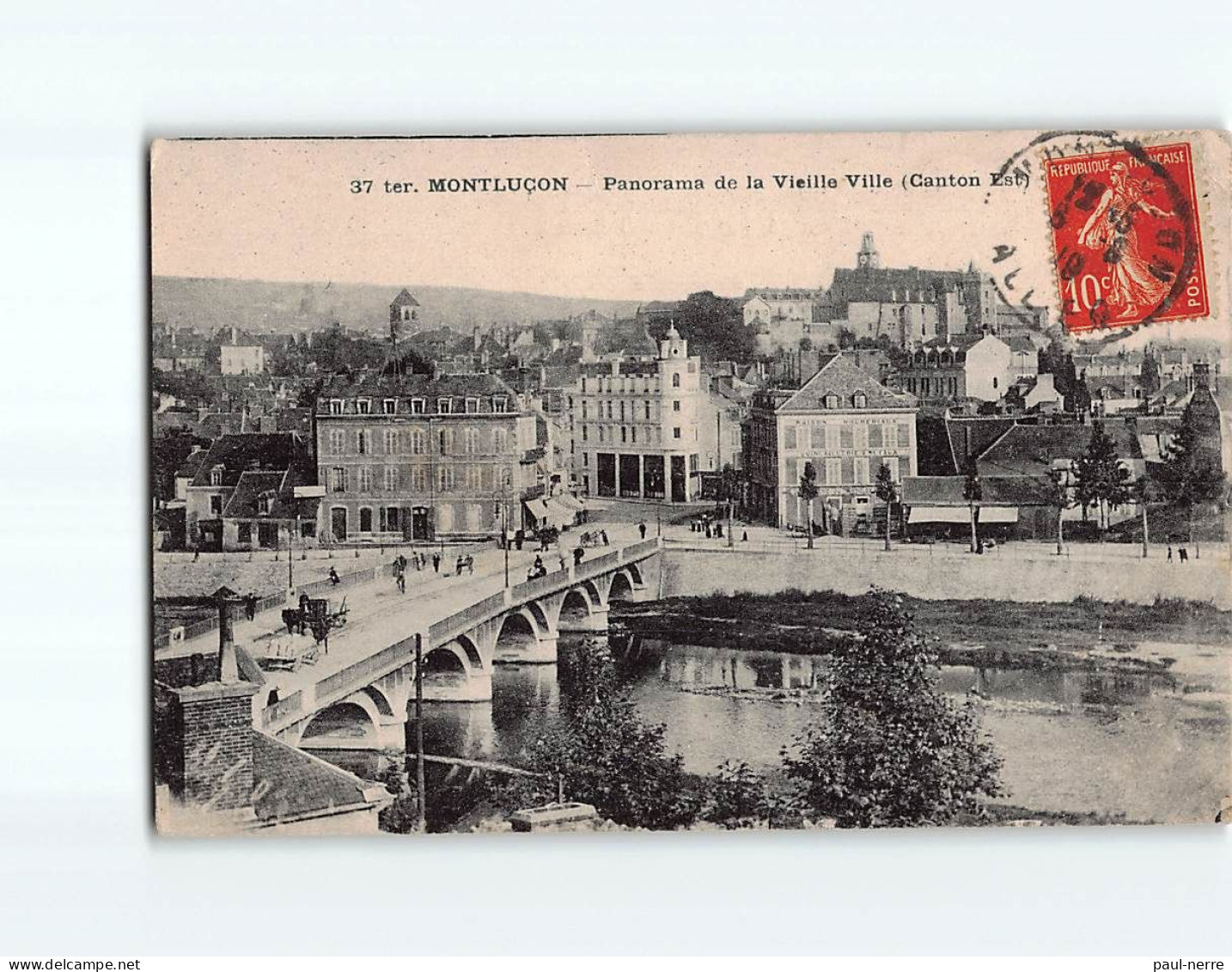 MONTLUCON : Panorama De La Vieille Ville - état - Montlucon