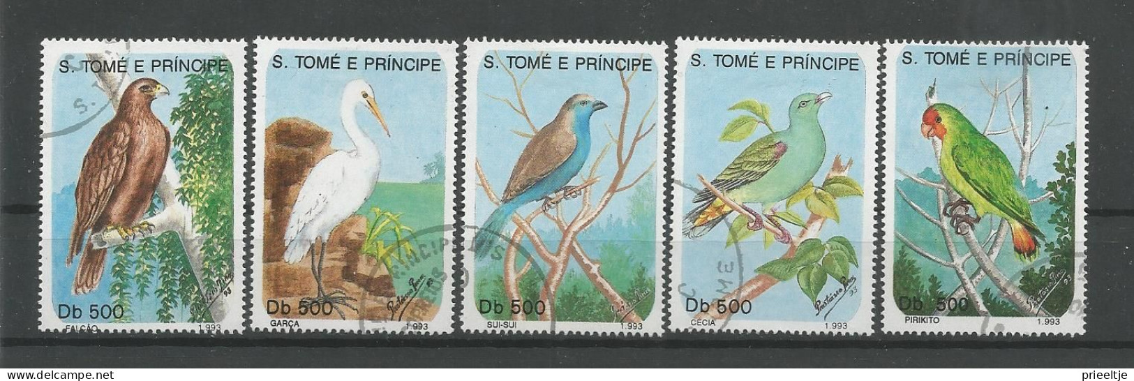 St Tome E Principe 1993 Birds  Y.T. 1157/1161 (0) - São Tomé Und Príncipe