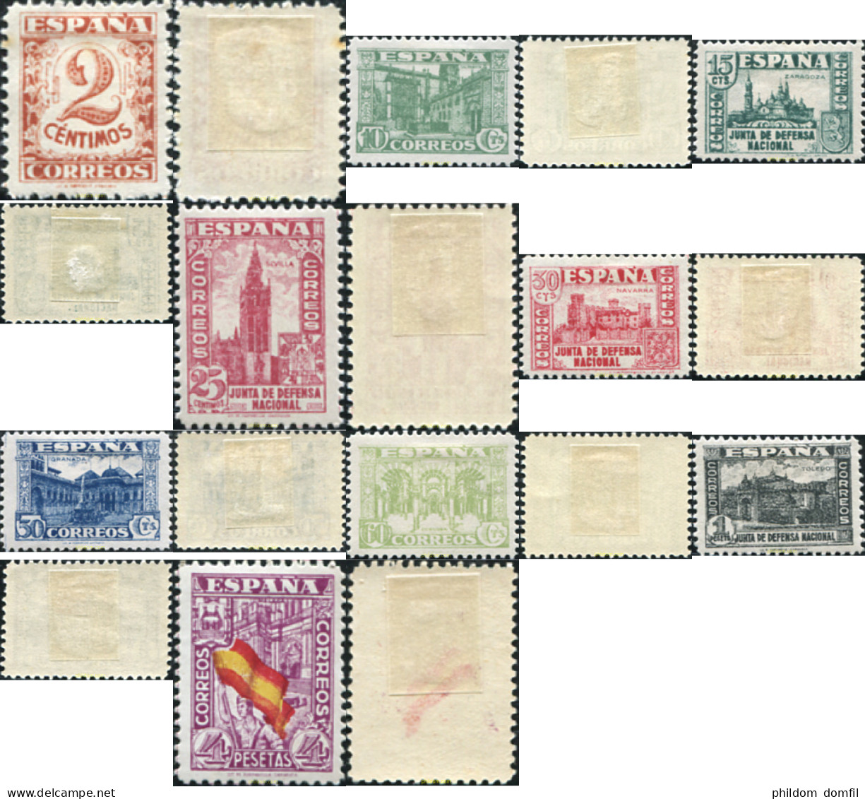 730406 HINGED ESPAÑA 1936 JUNTA DE DEFENSA NACIONAL - Unused Stamps