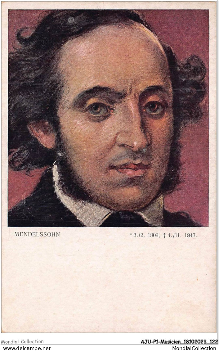 AJUP1-0062 - MUSICIEN - MENDELSSOHN  - Musique Et Musiciens