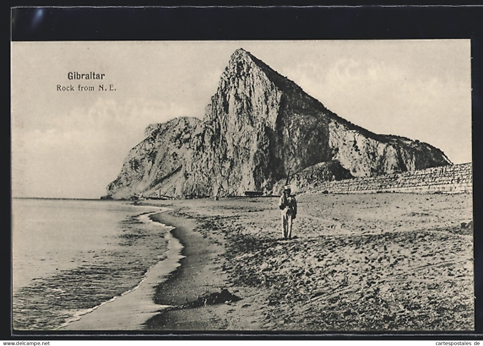 Postal Gibraltar, Rock From N. E.  - Gibraltar