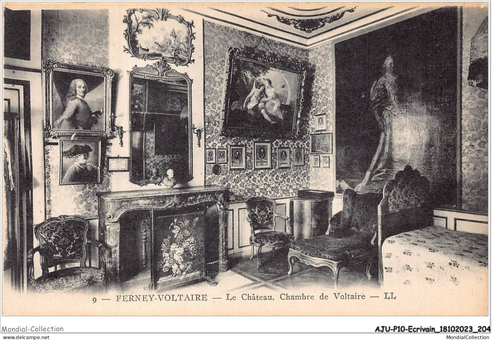 AJUP10-0955 - ECRIVAIN - FERNAY-VOLTAIRE - Le Château - Chambre De Voltaire  - Writers