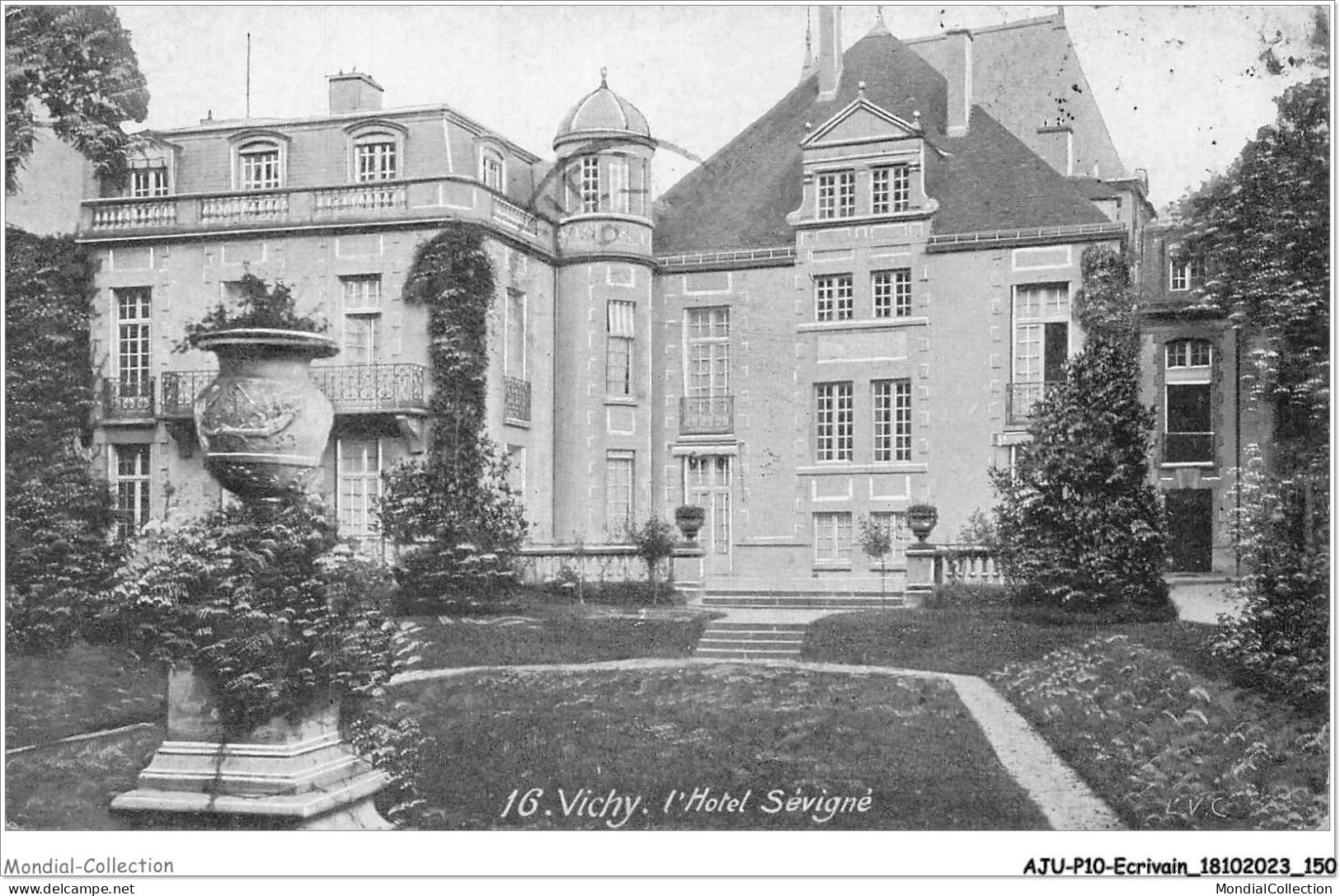 AJUP10-0928 - ECRIVAIN - Vichy - L'hôtel SEVIGNE  - Writers