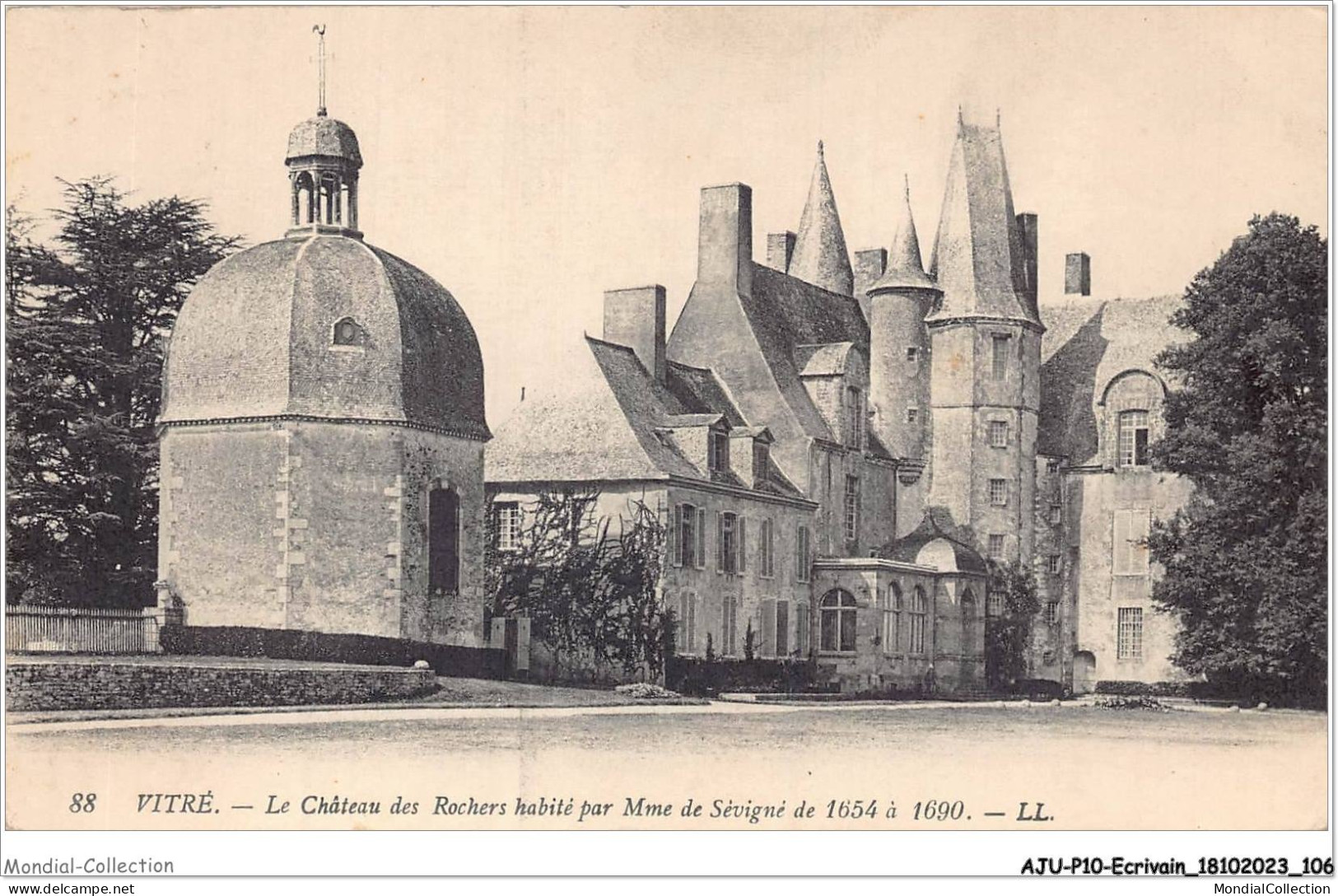 AJUP10-0906 - ECRIVAIN - Vitré - Le Château Des ROCHERS Habité Par Mme De SEVIGNE De 1654 à 1690 - Writers
