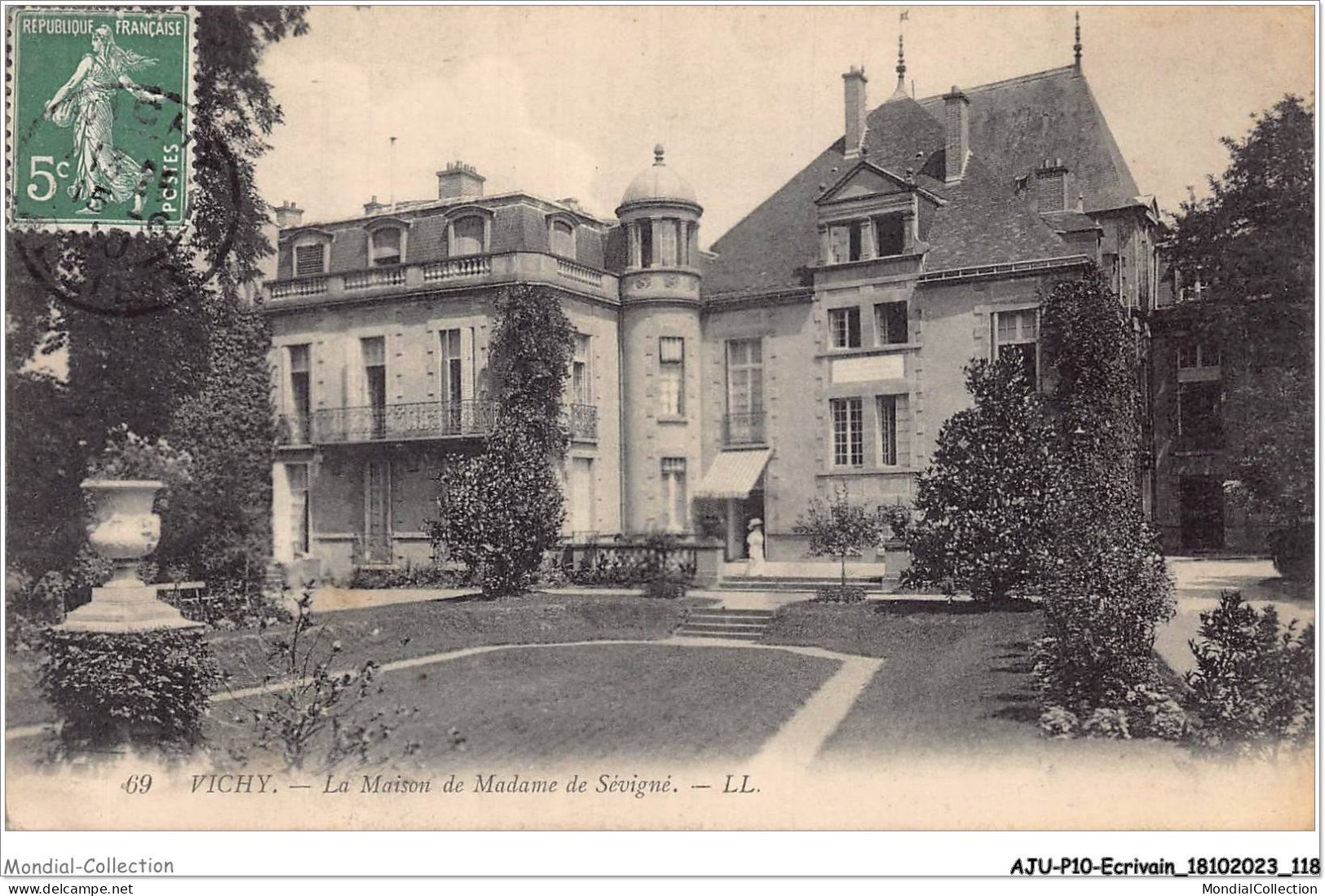 AJUP10-0912 - ECRIVAIN - Vichy - La Maison De Madame De Sévigné  - Writers