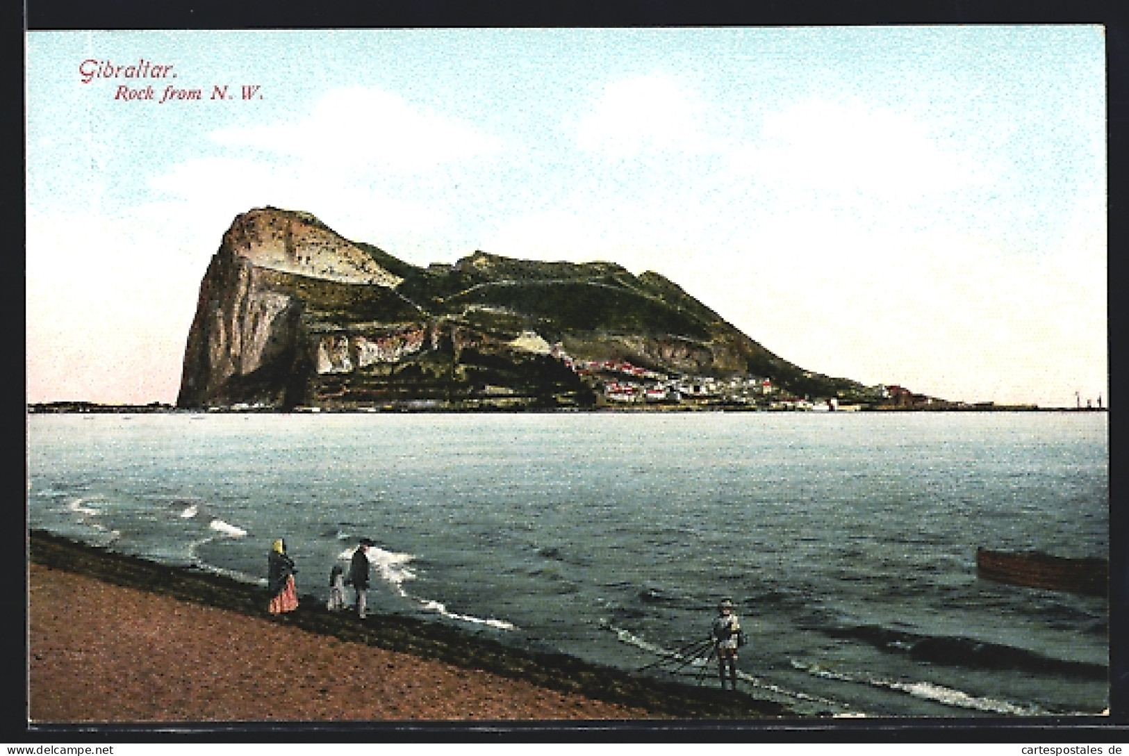 Postal Gibraltar, Rock From North-West  - Gibraltar