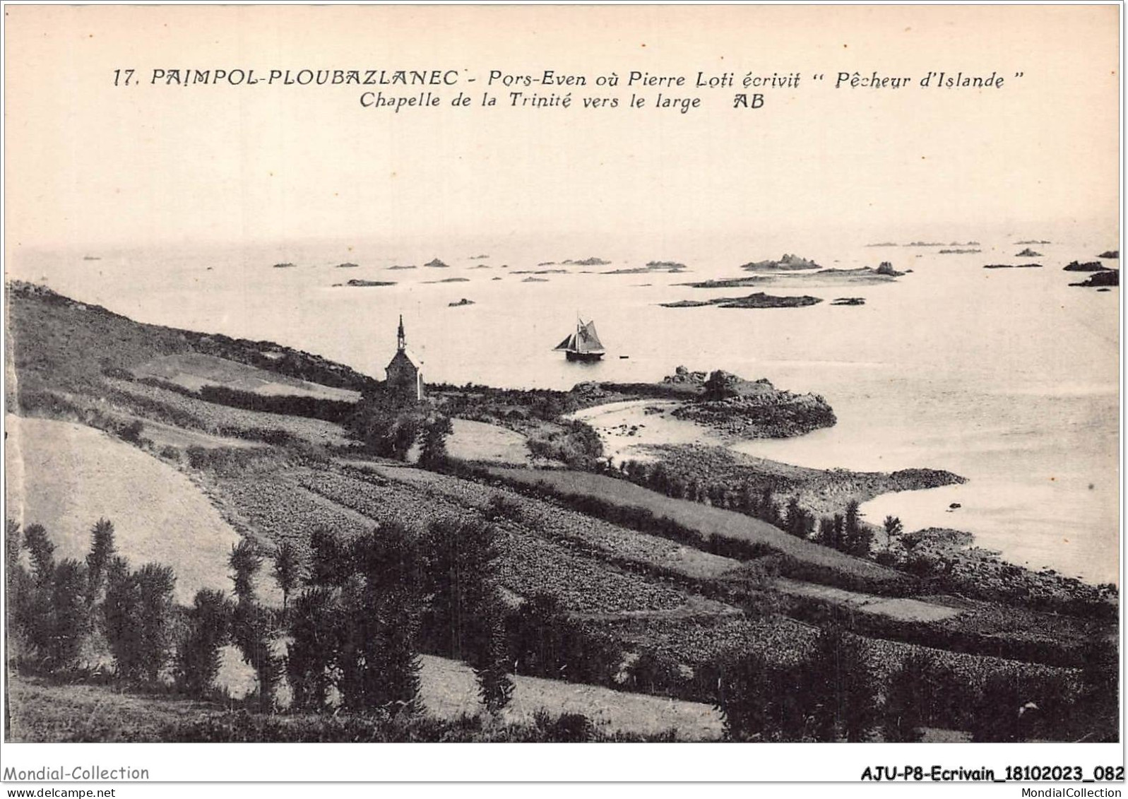 AJUP8-0692 - ECRIVAIN - Paimpol-ploubazlanec - Pors-even Où Pierre Loti écrivit - Pêcheur D'islande  - Ecrivains