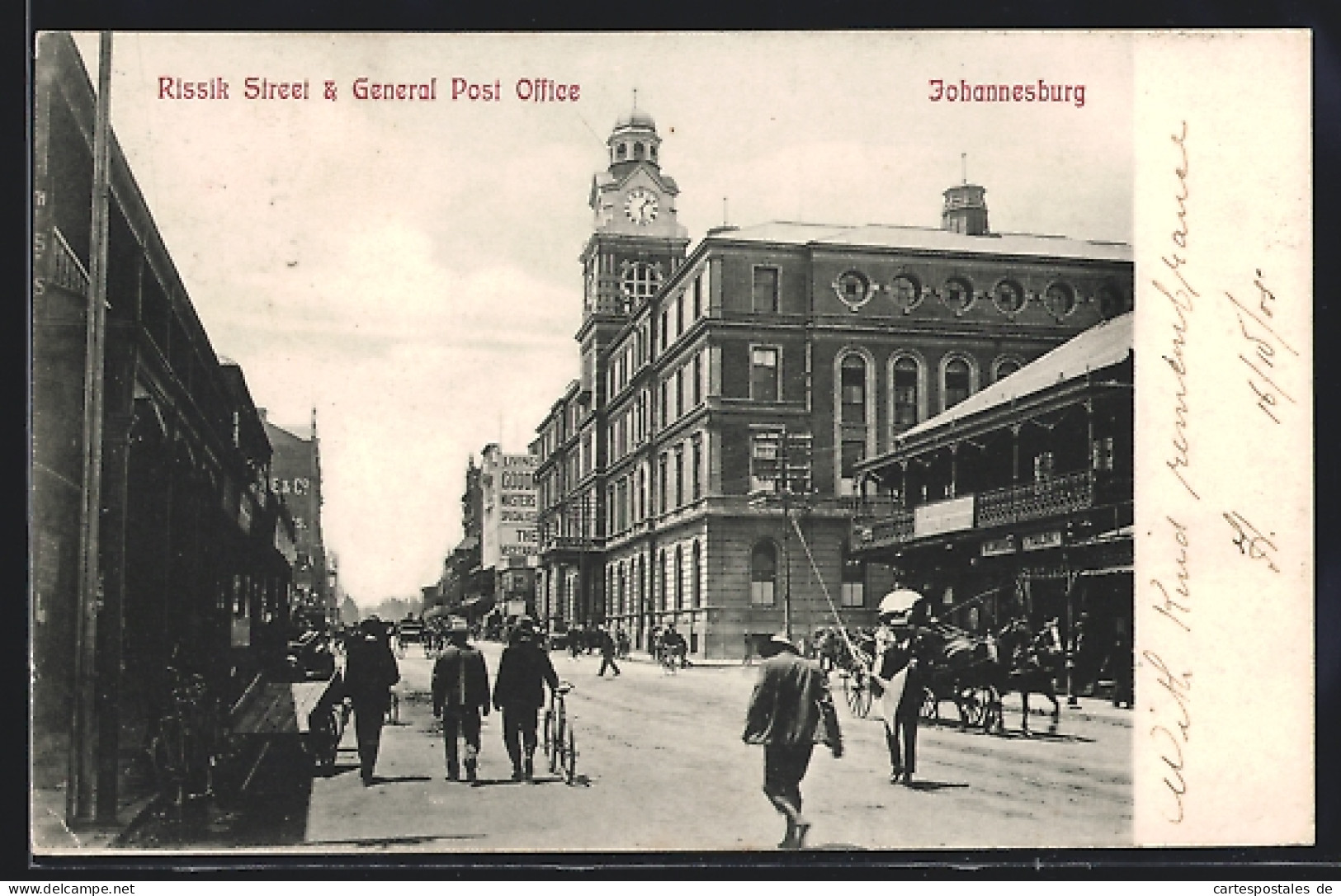 CPA Johannesburg, Rissik Street & General Post Office  - Zuid-Afrika