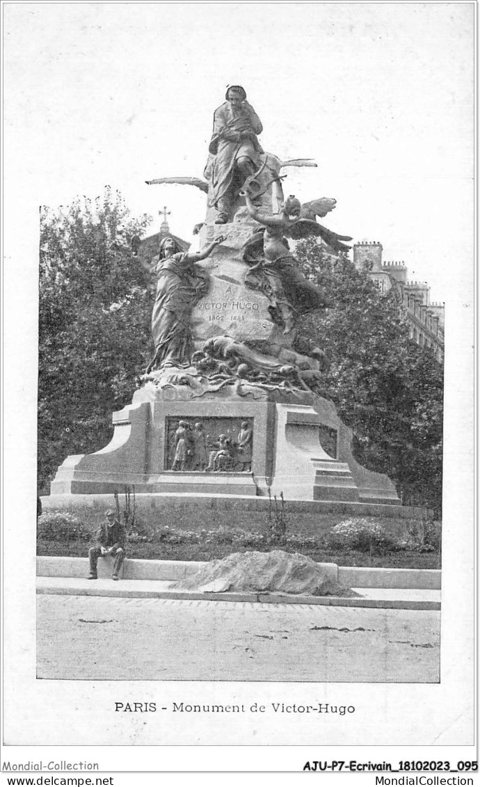 AJUP7-0598 - ECRIVAIN - Paris - Monument De VICTOR-HUGO  - Schriftsteller