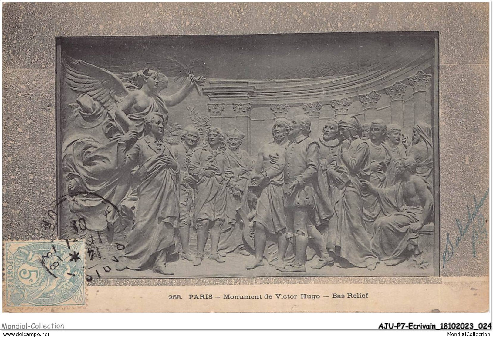 AJUP7-0563 - ECRIVAIN - Paris - Monument De VICTOR HUGO - Bas Relief  - Writers