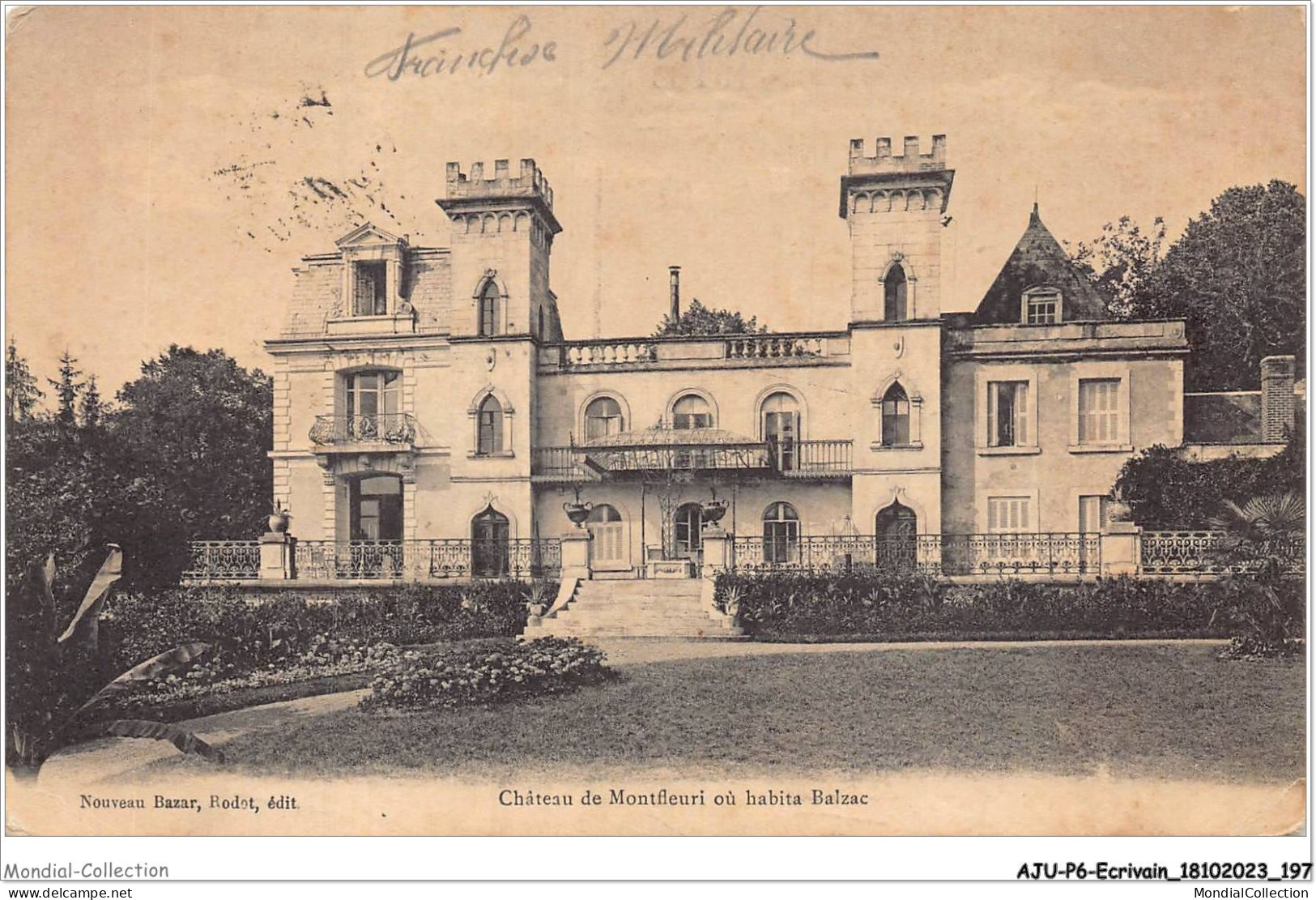 AJUP6-0549 - ECRIVAIN - Château De Montfleuri Où Habita BALZAC  - Writers