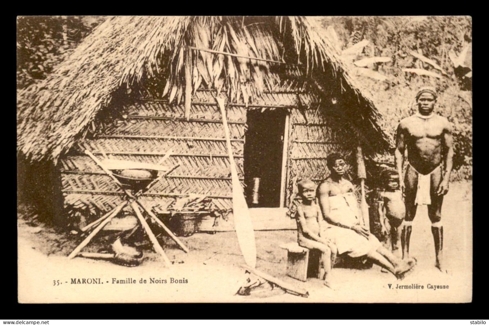 GUYANE - MARONI - FAMILLE DE NOIRS BONIS - Saint Laurent Du Maroni