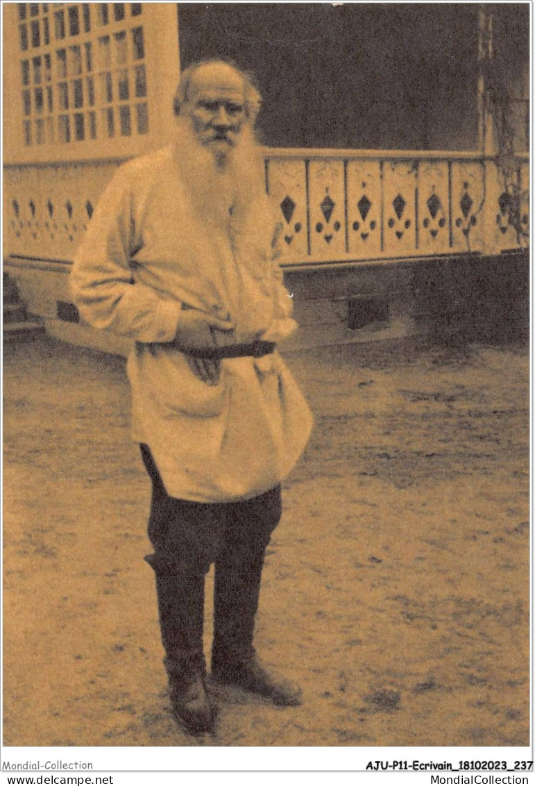 AJUP11-1092 - ECRIVAIN - Tolstoi At The Terrace Of His House In Yasnaya Poliana  - Schriftsteller