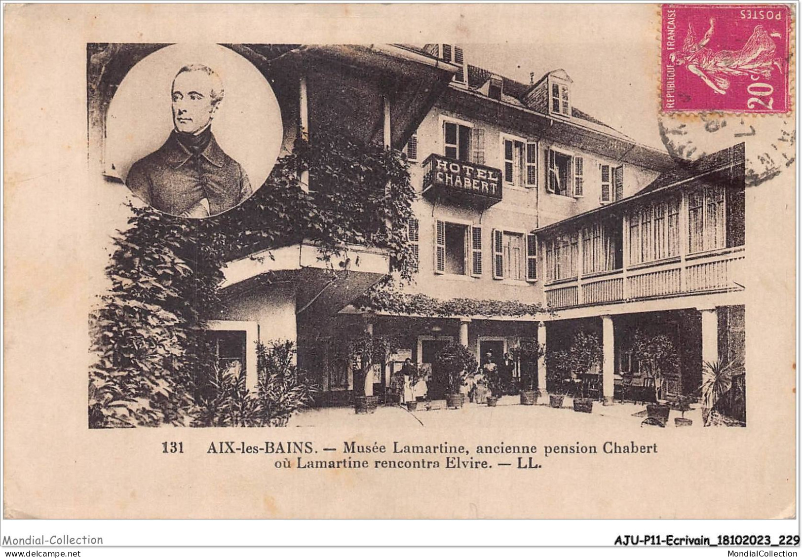 AJUP11-1088 - ECRIVAIN - Aix-les-Bains - Musée De Lamartine - Ancienne Pension Chabert  - Ecrivains