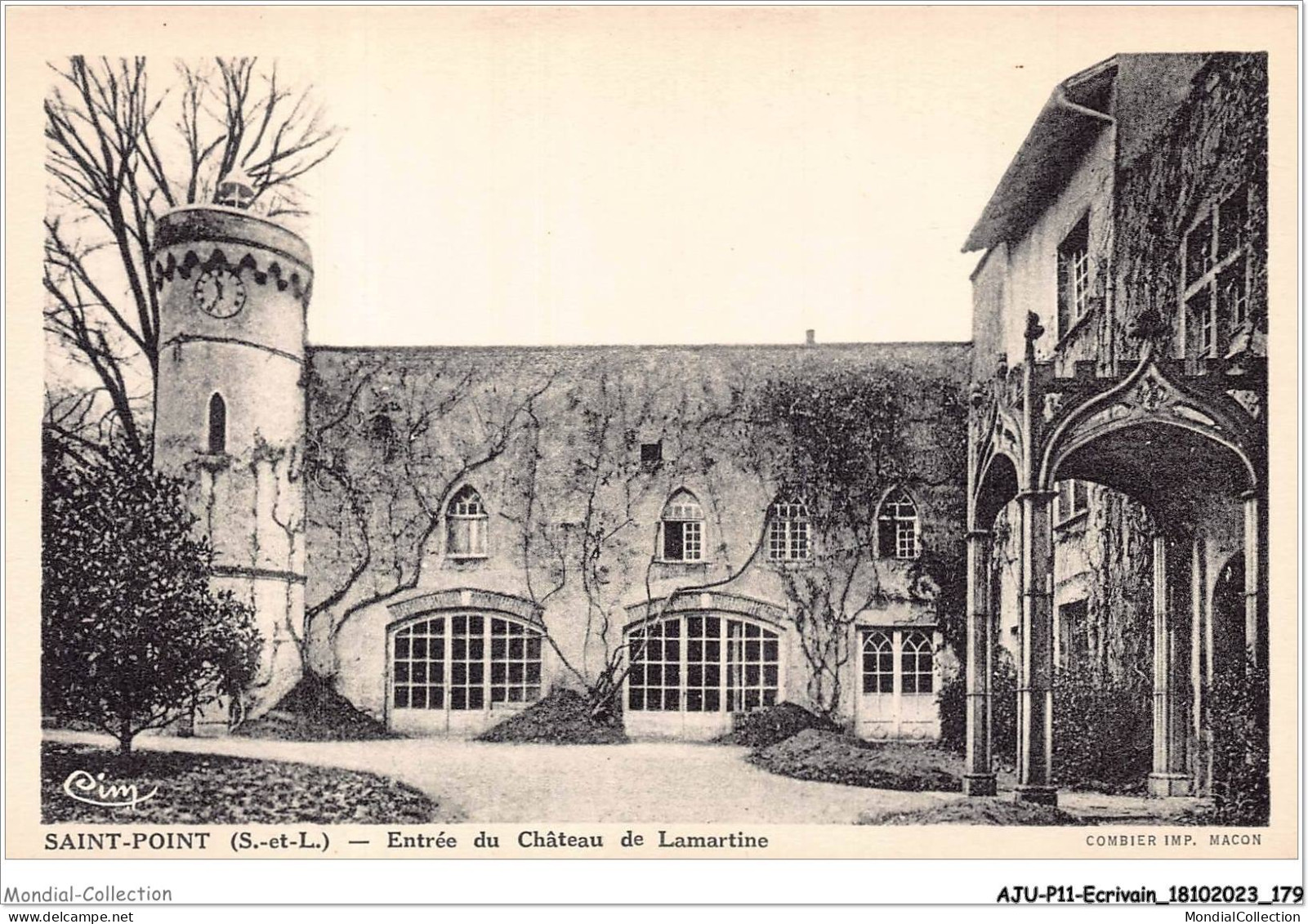 AJUP11-1063 - ECRIVAIN - Saint-Point - Entrée Du Château De Lamartine   - Schriftsteller