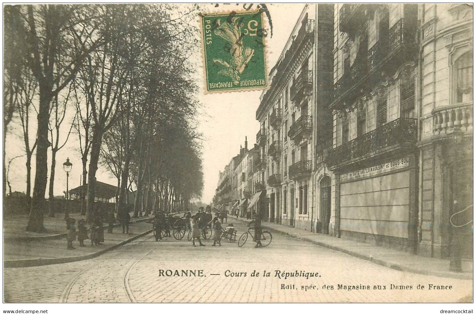 42 ROANNE. Cours De La République 1917 - Roanne